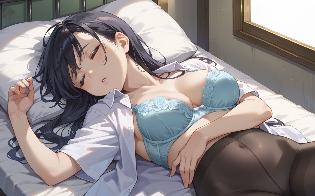 サンプル画像5:寝てる姪っ子のおっぱいが見えたから舐めてみた(にくだんご) [d_476765]