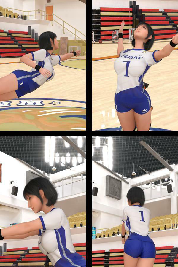 サンプル画像2:才色兼備の万能女性格闘家 霧島 愛唯のVolleyBallユニーフォーム写真集-02(Ozone_Layer) [d_476829]