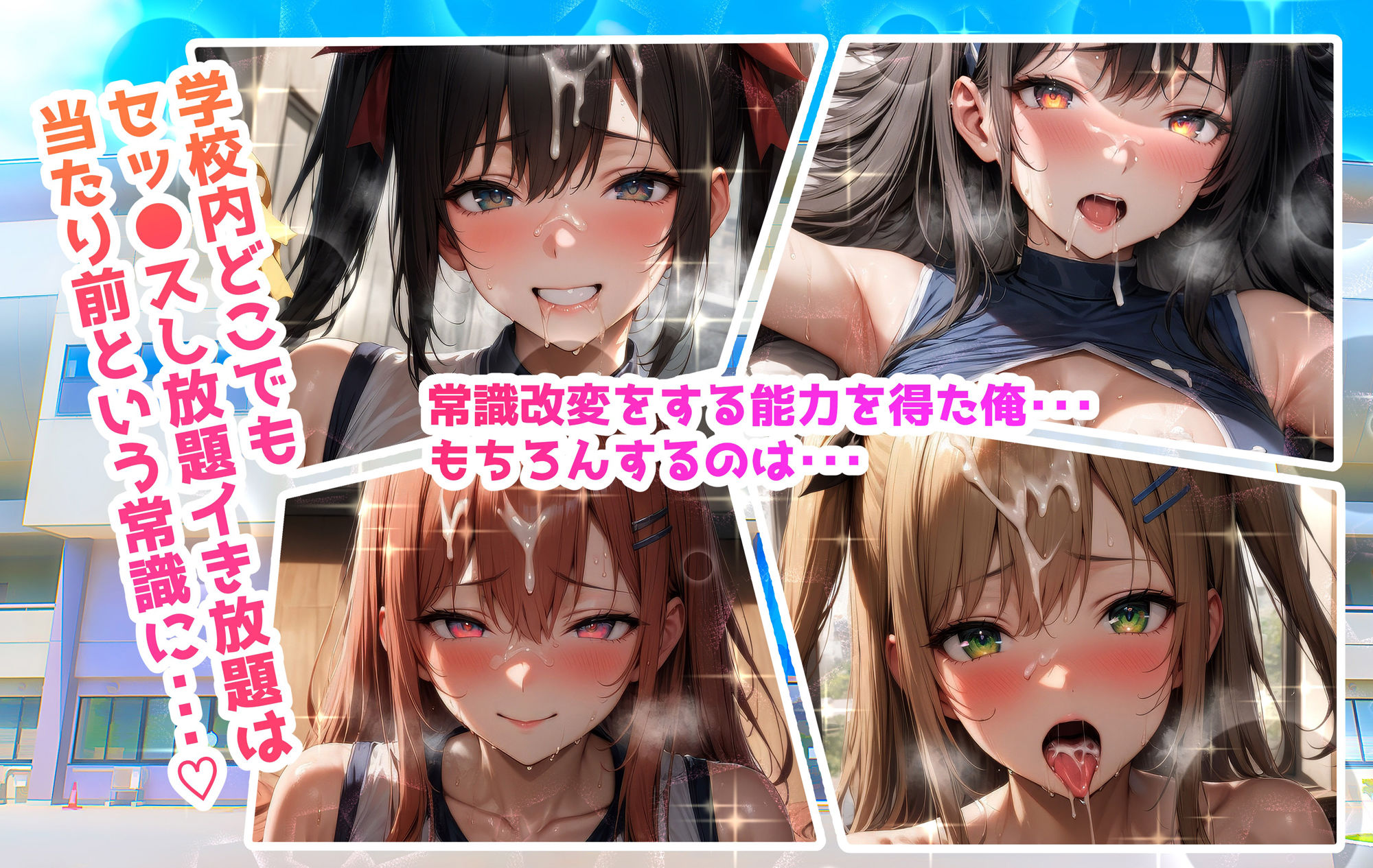 サンプル画像1:巨乳JK学園ハードコア 【チア部編】(むらた屋) [d_476881]