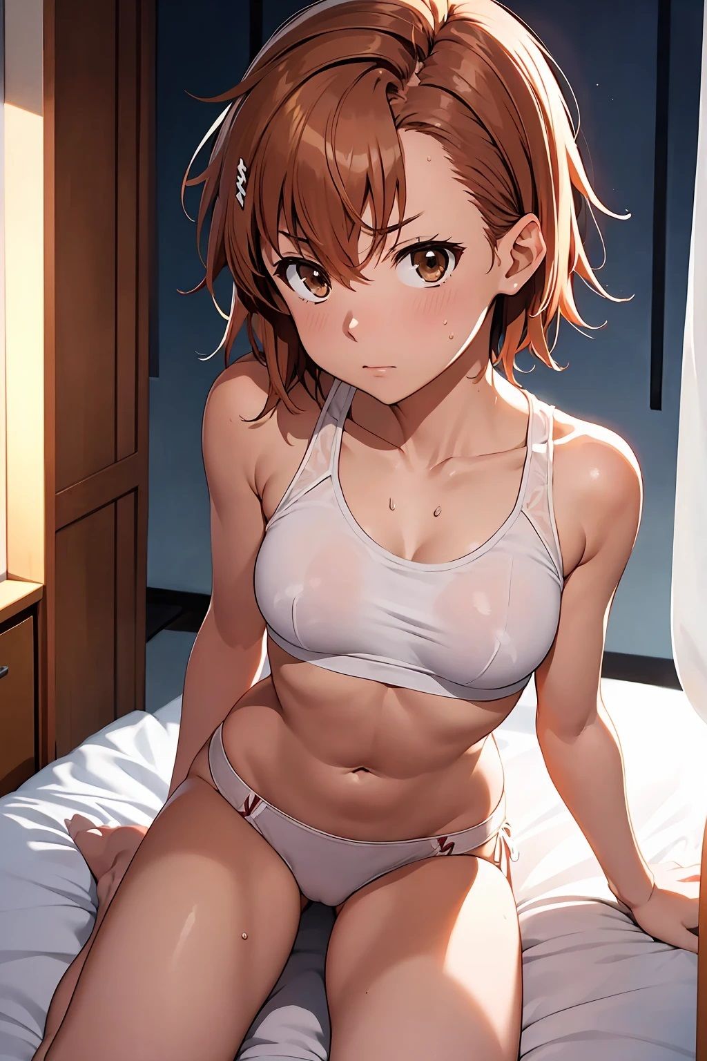 サンプル画像1:御坂〇琴  スポブラとビキニっぽい（77枚）(ひぐまアート) [d_477022]