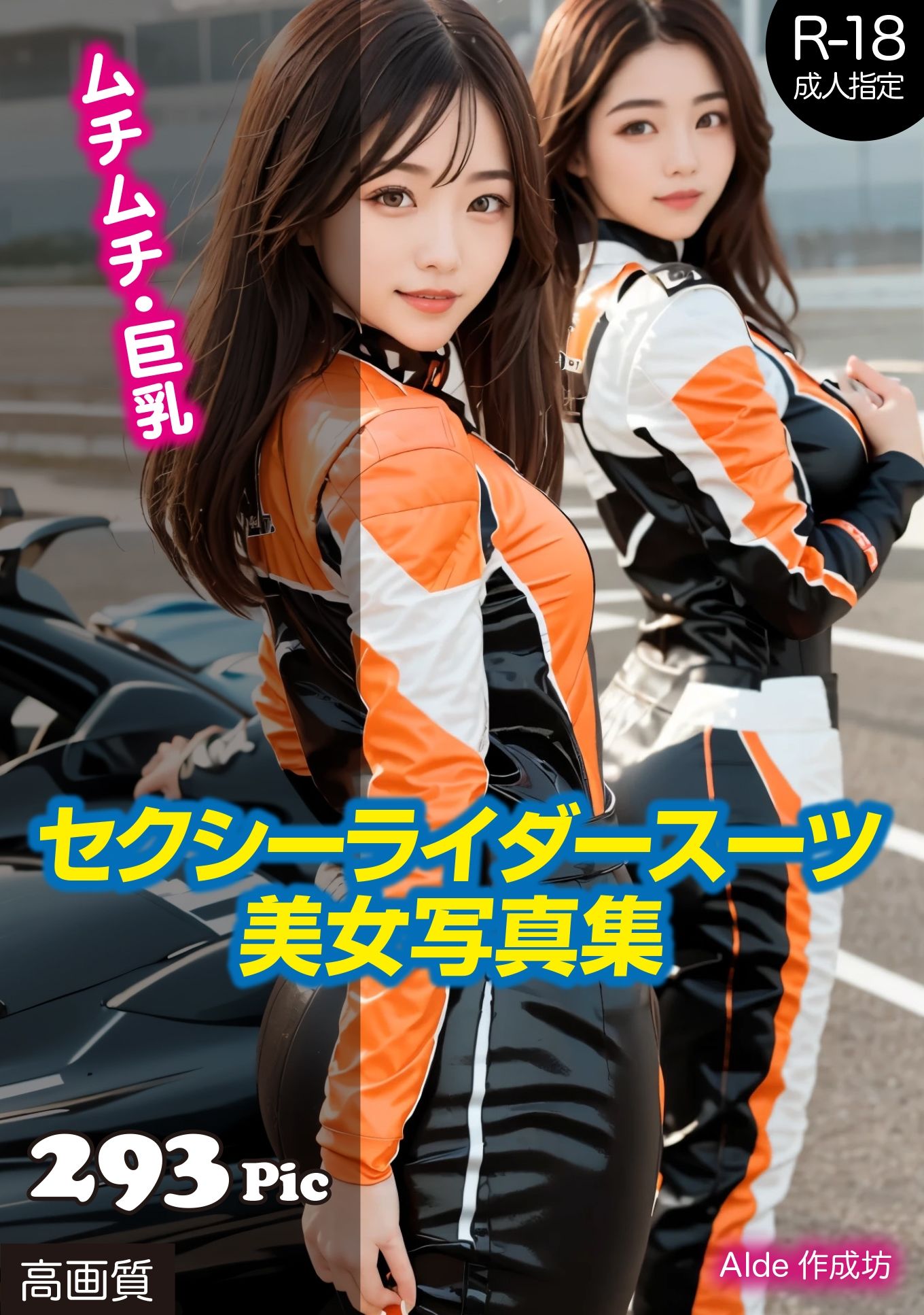 サンプル画像1:【AI写真集】セクシーライダースーツ美女写真集(AIde作成坊) [d_477082]