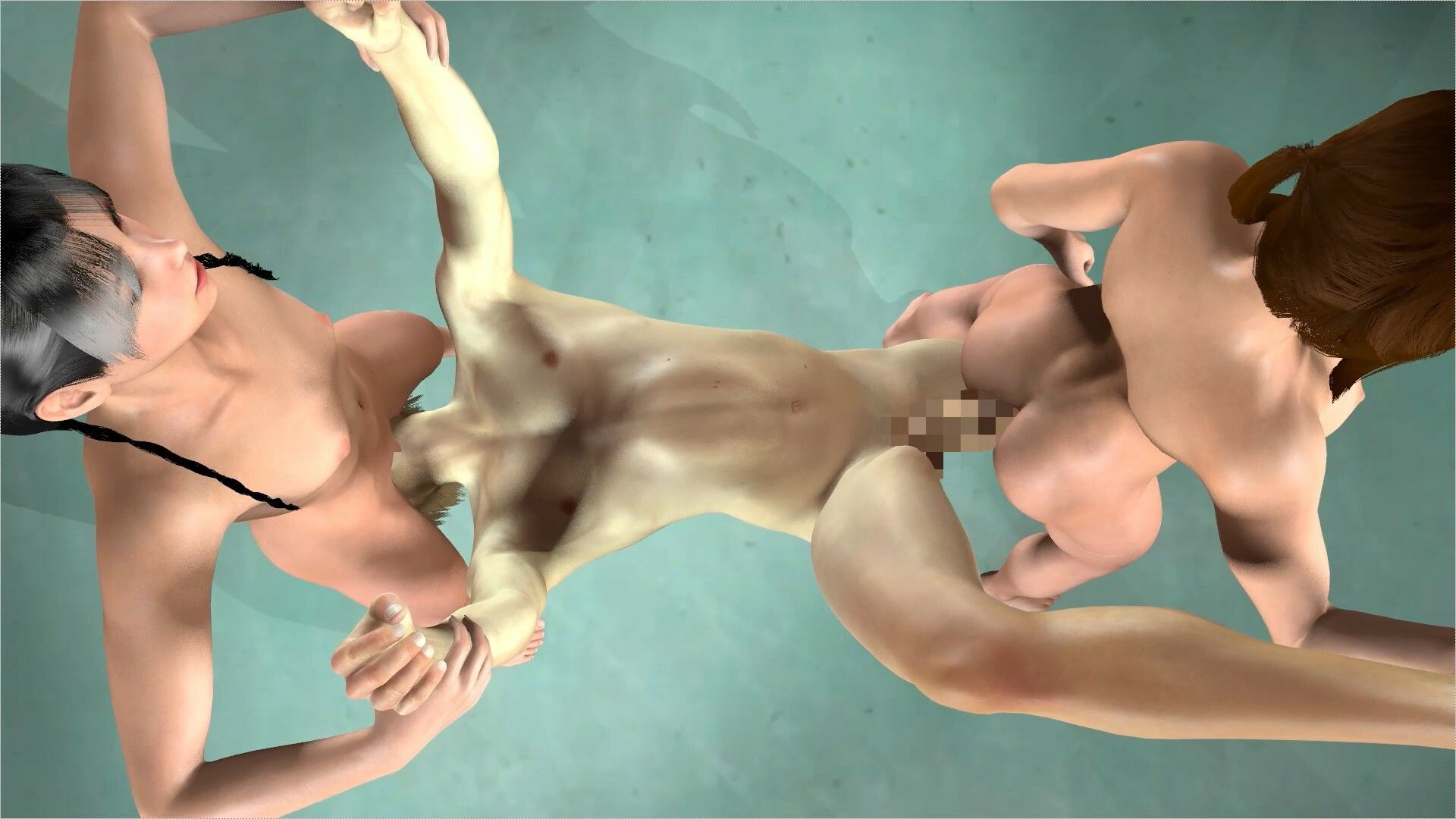 サンプル画像4:【ROMV225】【約27分】双子ブルマーとセーラー服とFF7クラウドのボクシングジム3Pセックス「ここで！？」(ローズ志向) [d_477105]