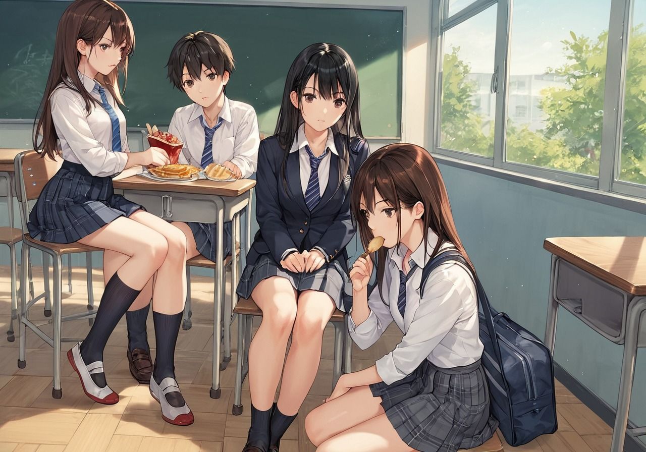 サンプル画像1:女子校生と生ハメ乱交(生ハメ帝国) [d_477183]