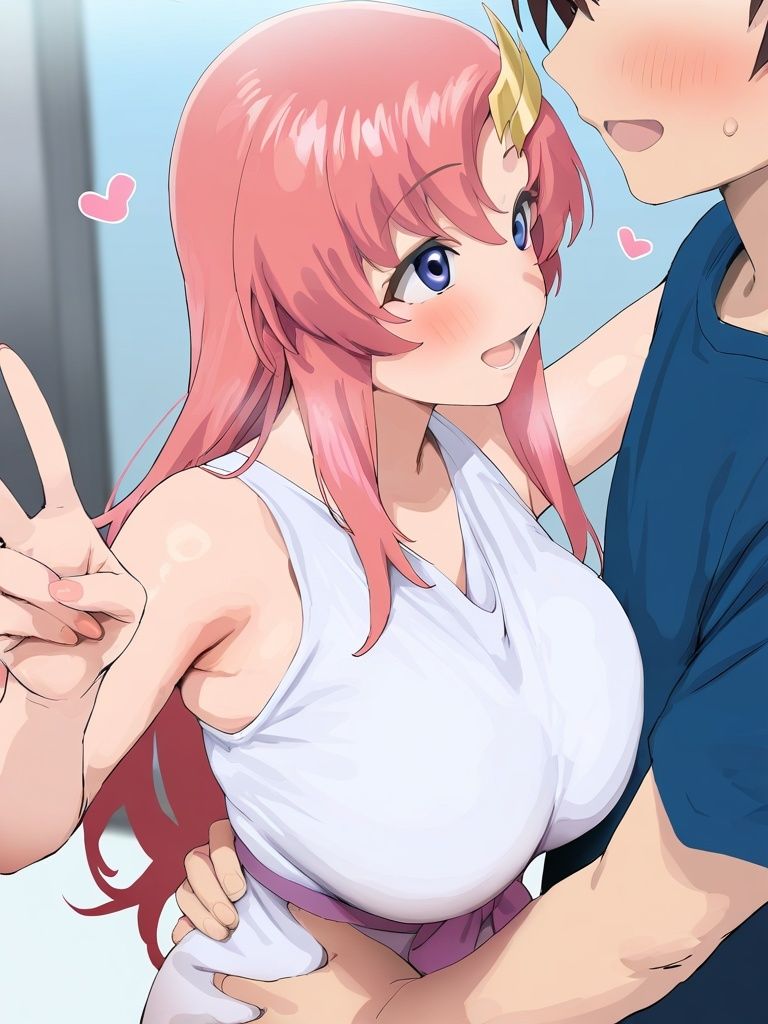 サンプル画像1:【種付けセックス】ナチュラルおじさんに寝取られるラクス・◯ライン様(雷門AIショップ) [d_477187]