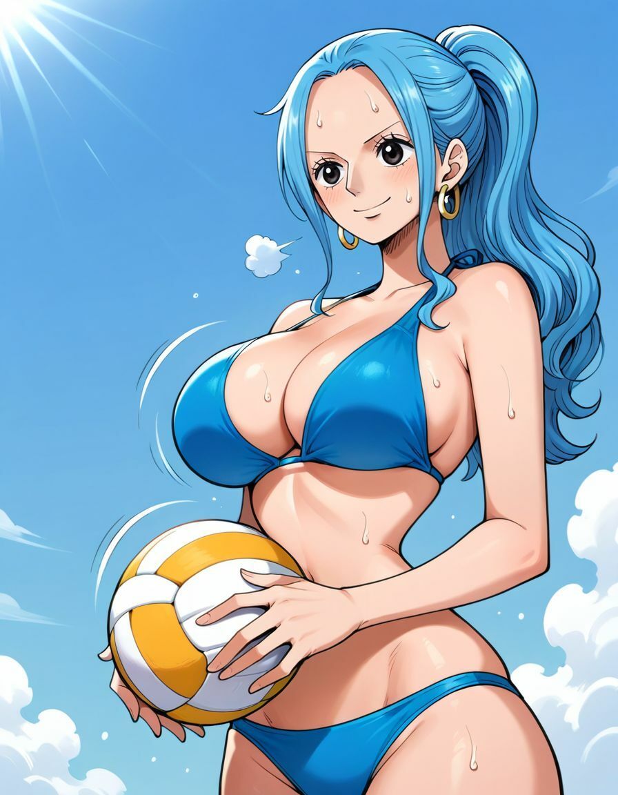 サンプル画像2:脱衣ビーチバレーに敗北したビビ(ナオン) [d_477237]