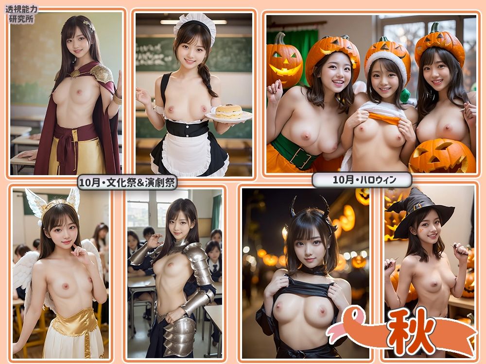 サンプル画像6:日めくり女子校生365！(透視能力研究所) [d_477266]