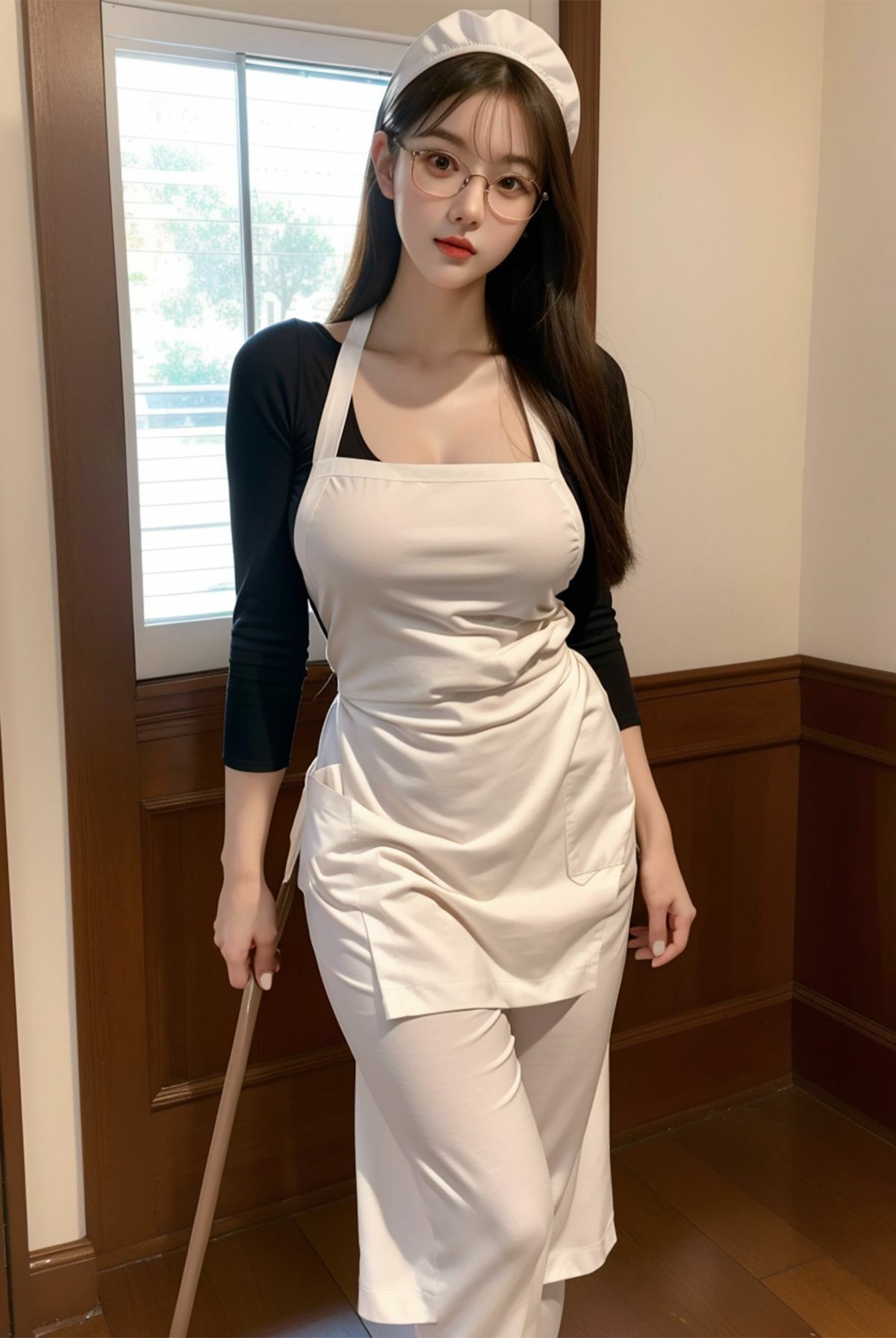 サンプル画像2:あなたはどっち！？ポーズBOOK vol.05 メイドと家政婦(ailoveproject) [d_477393]