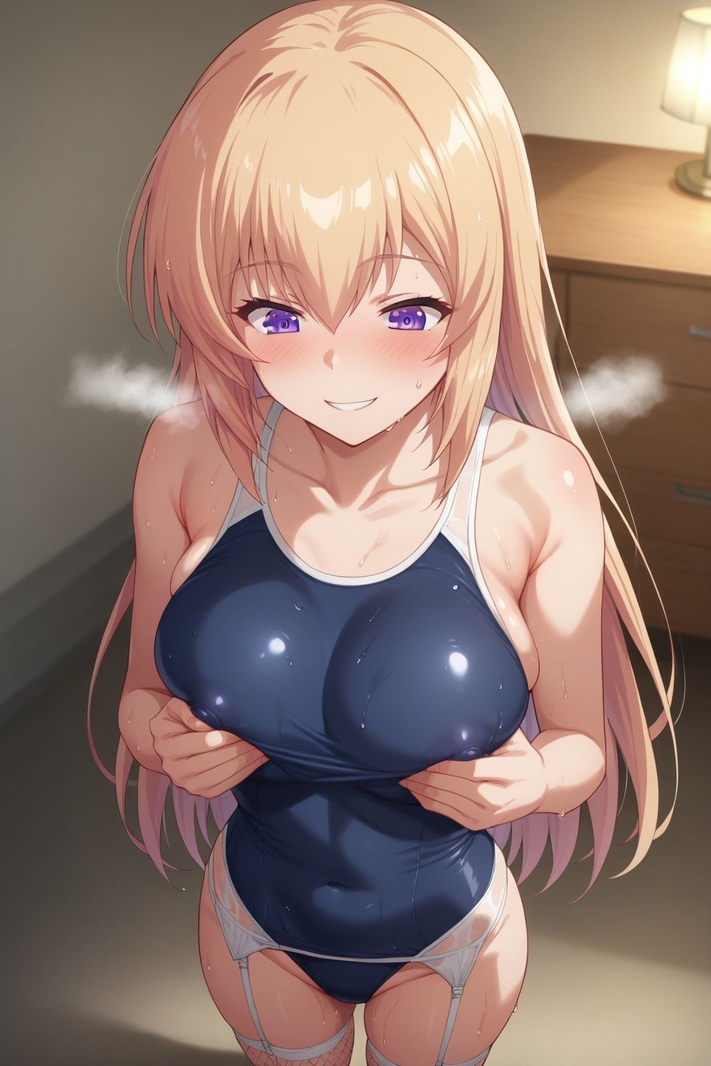 サンプル画像4:ようこそ実●至上主義の教室へ 一●瀬帆波 スク水・体操着（ブルマ）CG集(Rin ｜ AI art) [d_477473]