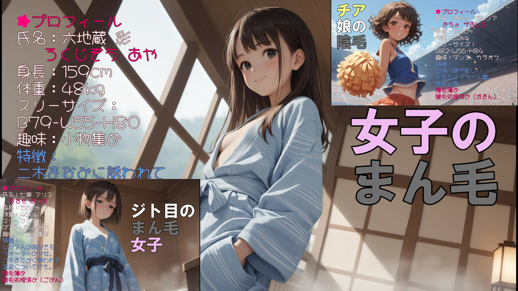 4K陰毛腋毛すじまんこ