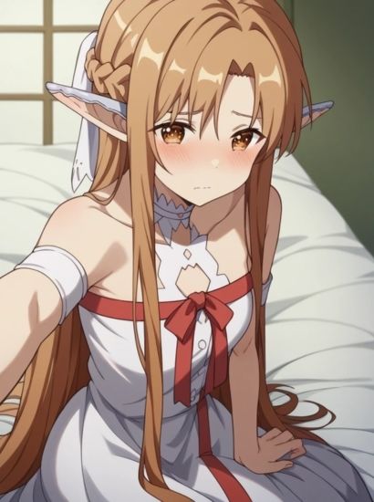 サンプル画像1:ソードアートオンラインのアスナ（フェアリィ）から送られてきた自撮り写真(自撮りサークル  イカスミ工房) [d_477773]