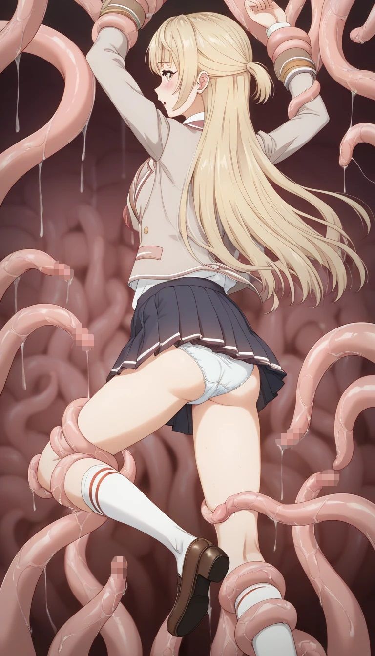 サンプル画像3:金髪JK触手拘束パンチラ画像集(榊原大造) [d_477812]