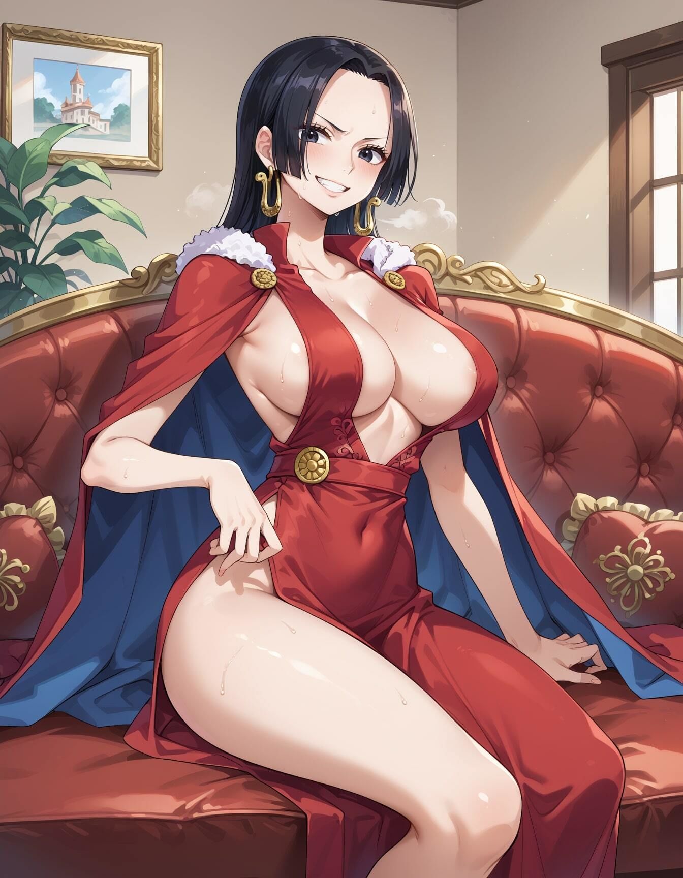 サンプル画像4:【ボア・ハ○コックエロ画像】ワン○ースに登場する蛇姫様のエッチ度増し増し画像集(エロココ！) [d_477841]