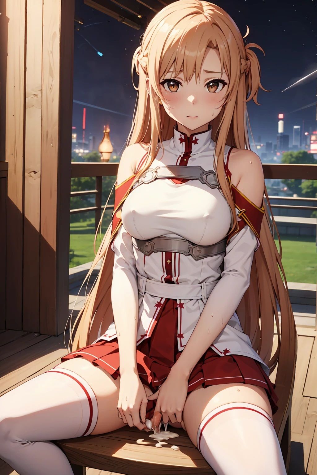 サンプル画像2:アスナ パンチラとおっぱいと服に射精（95枚）(ひぐまアート) [d_477999]