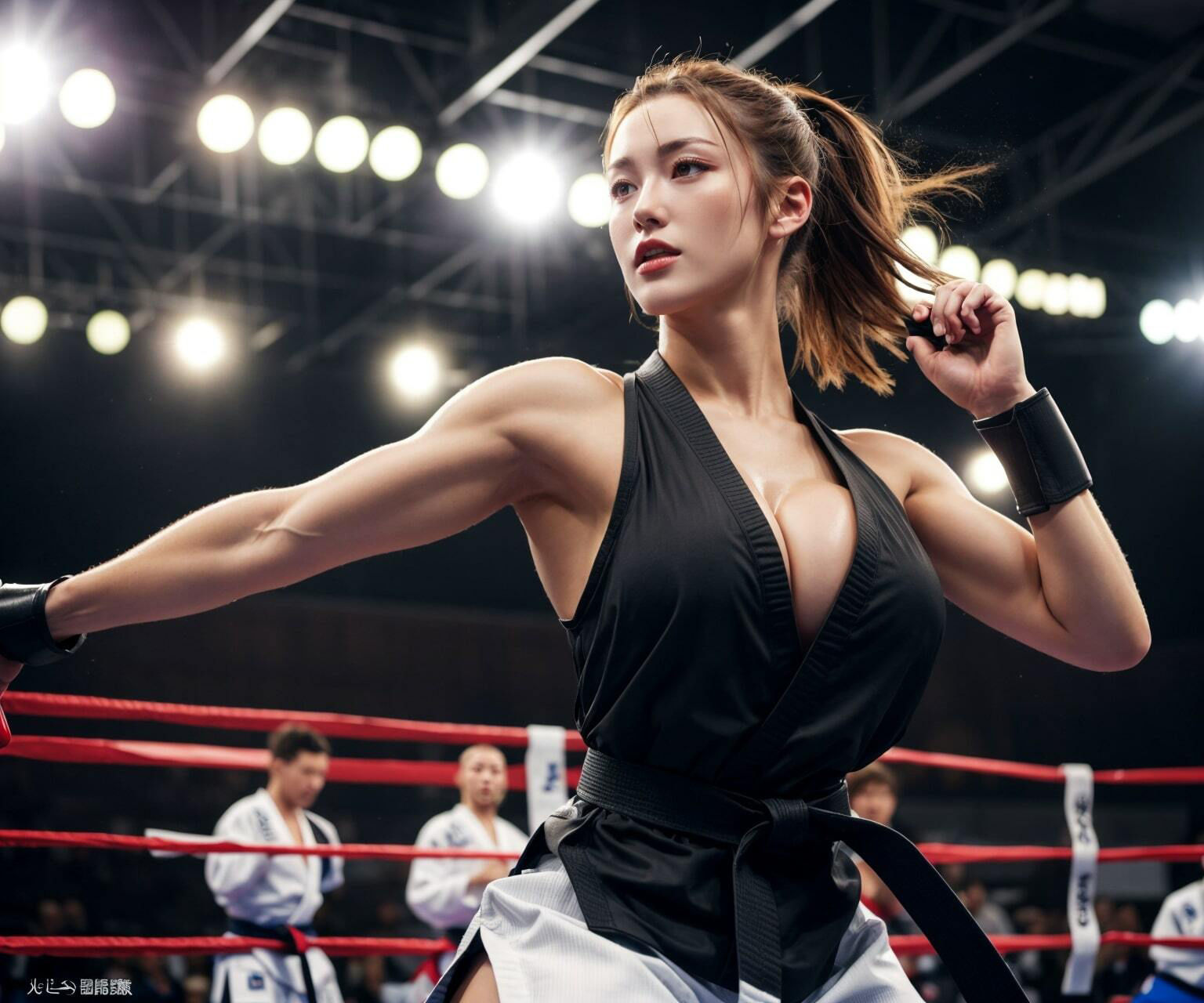 サンプル画像5:【格闘家エロ画像】「見よ！この私の筋肉を！！」柔道や空手家の美しく引き締まった肉体のエロ画像集(エロココ！) [d_478072]