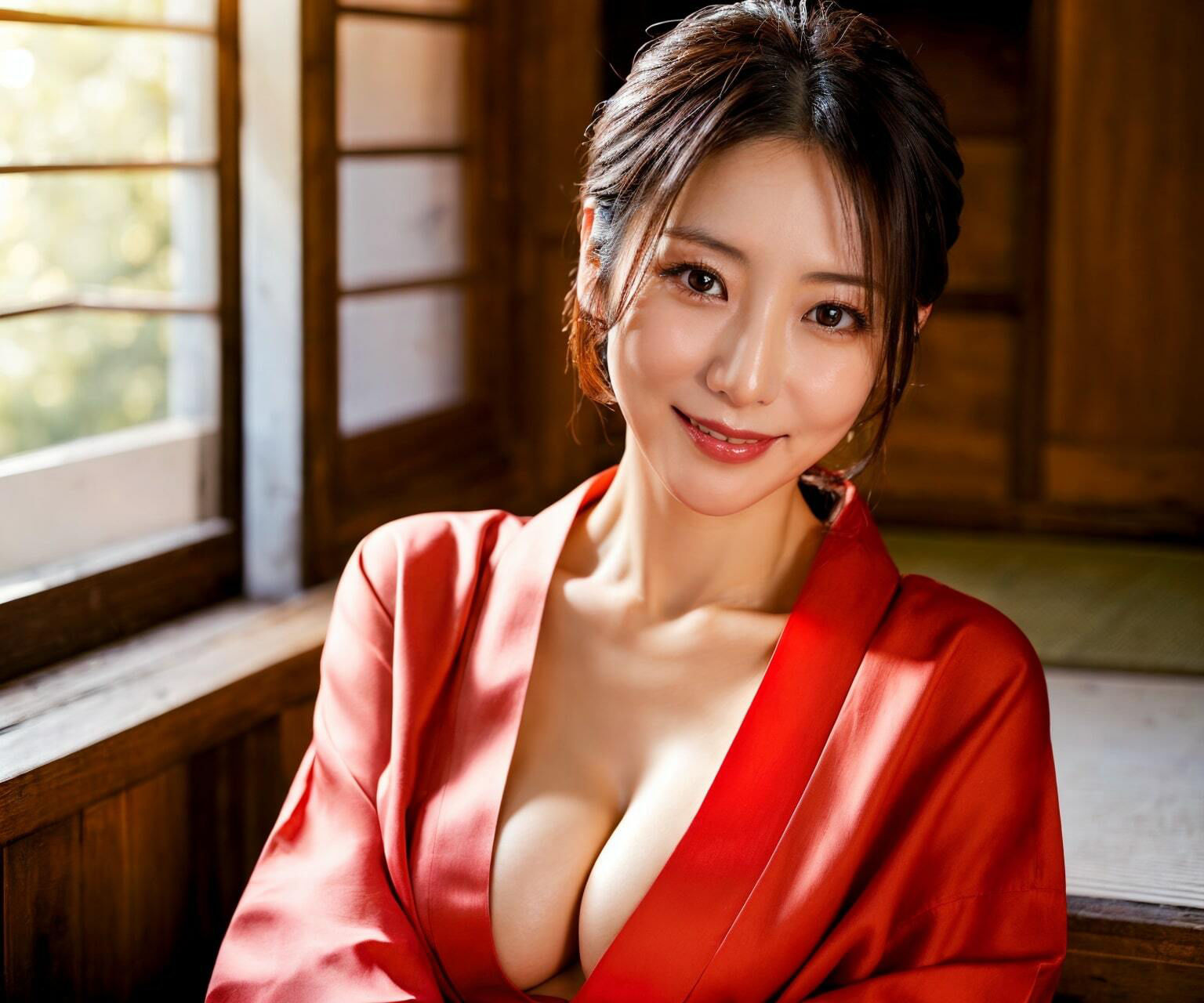 サンプル画像3:【熟女エロ画像】日本の夏を感じながら妖艶でセクシーな女性を撮影したグラビア風のエロ画像集(エロココ！) [d_478092]