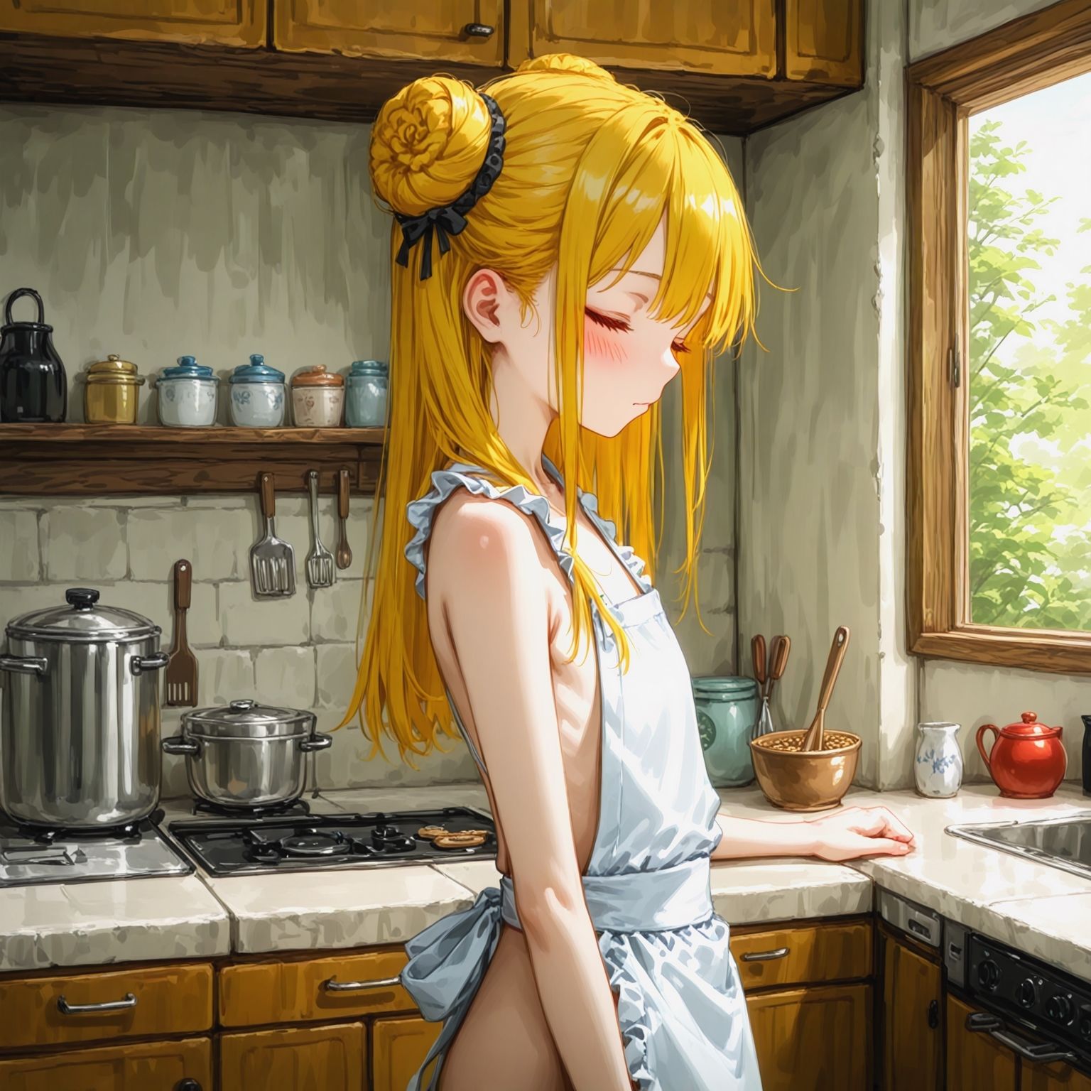 サンプル画像3:裸エプロンが見たい！(ipoom) [d_478137]