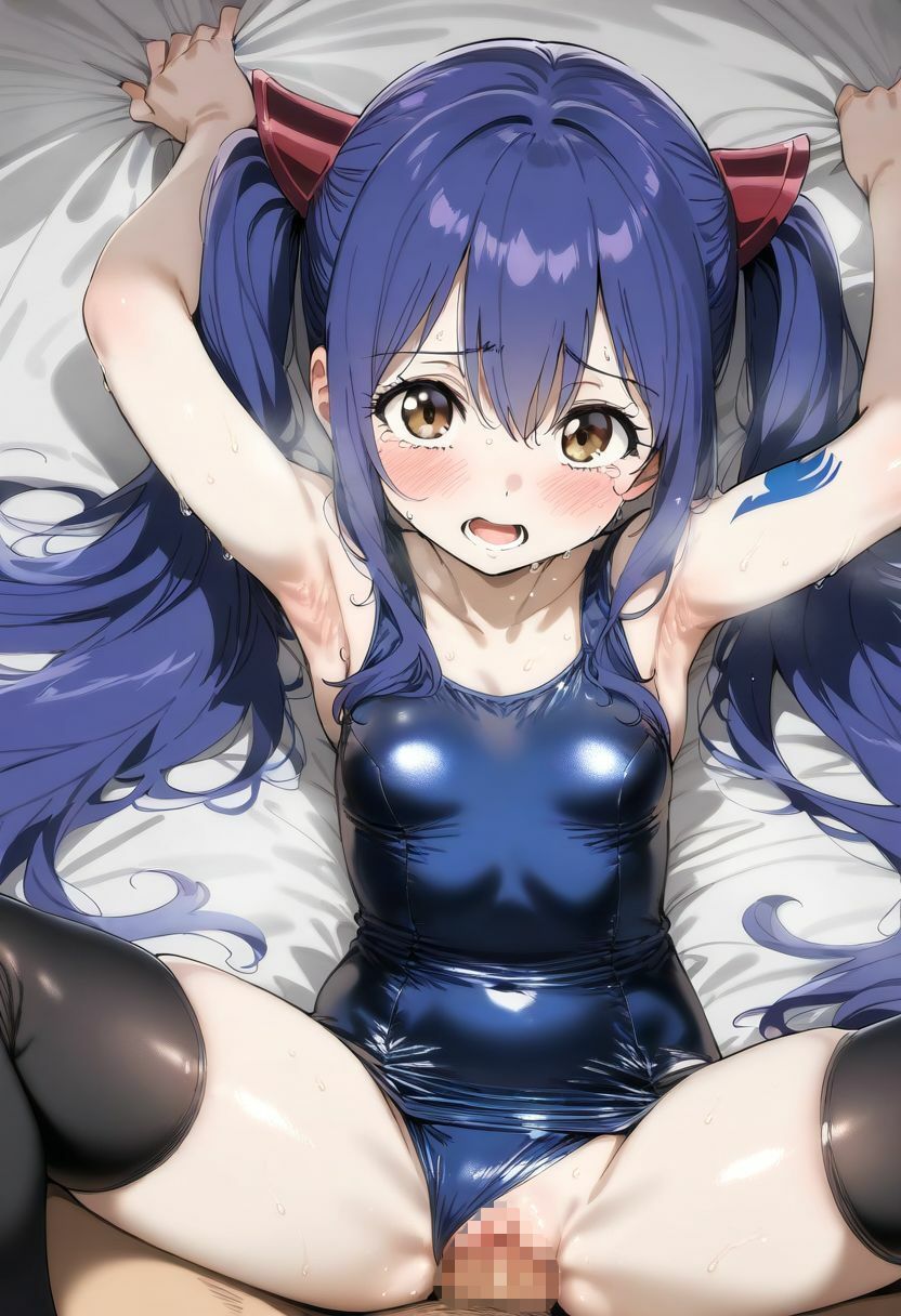 サンプル画像6:【200枚】ウェ●ディ・マーベルちゃんとイチャラブえっちイラスト集【スク水】(sharu2525) [d_478145]