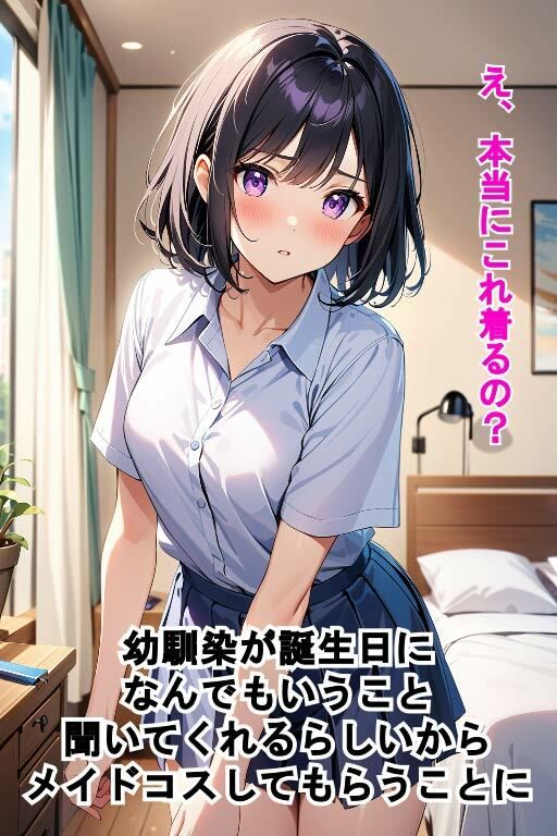 サンプル画像1:幼馴染の女の子にメイドコスさせてエッチ(ペペチー愛好家) [d_478174]