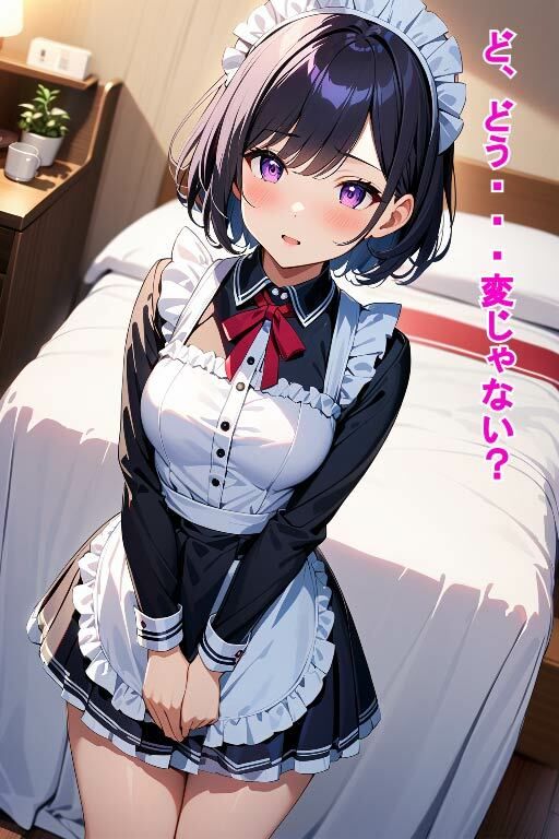 サンプル画像2:幼馴染の女の子にメイドコスさせてエッチ(ペペチー愛好家) [d_478174]