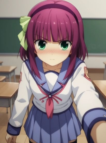 サンプル画像1:Angel Beats！の仲村ゆりから送られてきた自撮り写真(自撮りサークル  イカスミ工房) [d_478181]