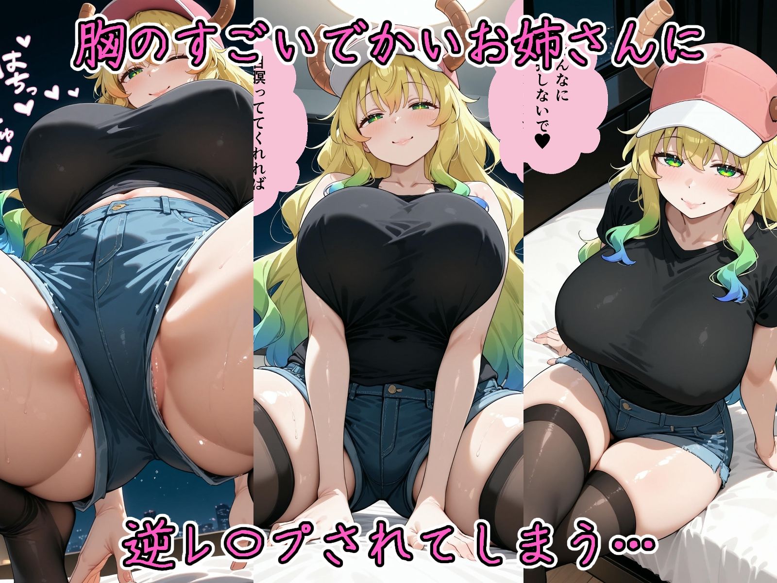 サンプル画像2:爆乳お姉さんに逆レ〇プされ、童貞を奪われてしまったボク。(ガンジーガム) [d_478210]