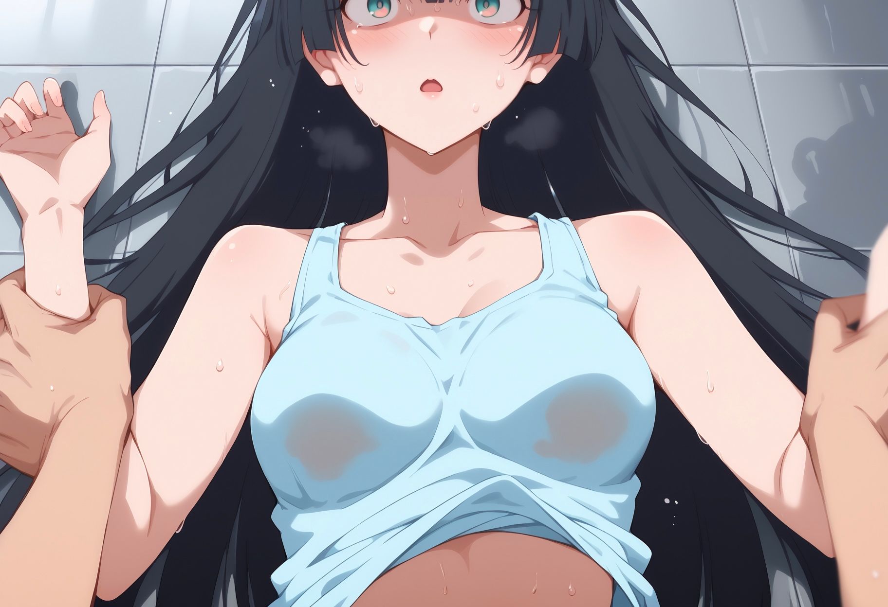 サンプル画像2:ジムの体験で来たJ〇ちゃん 限界までイかせてみた。(むさこた) [d_478361]