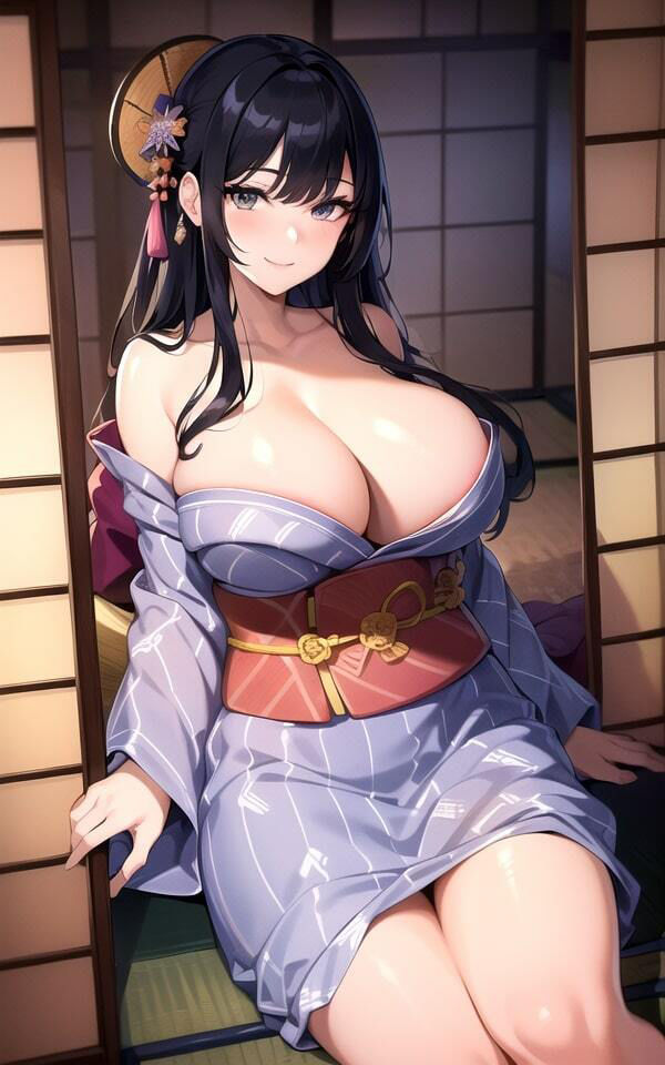 サンプル画像3:和風旅館×爆乳4(AIred) [d_478362]