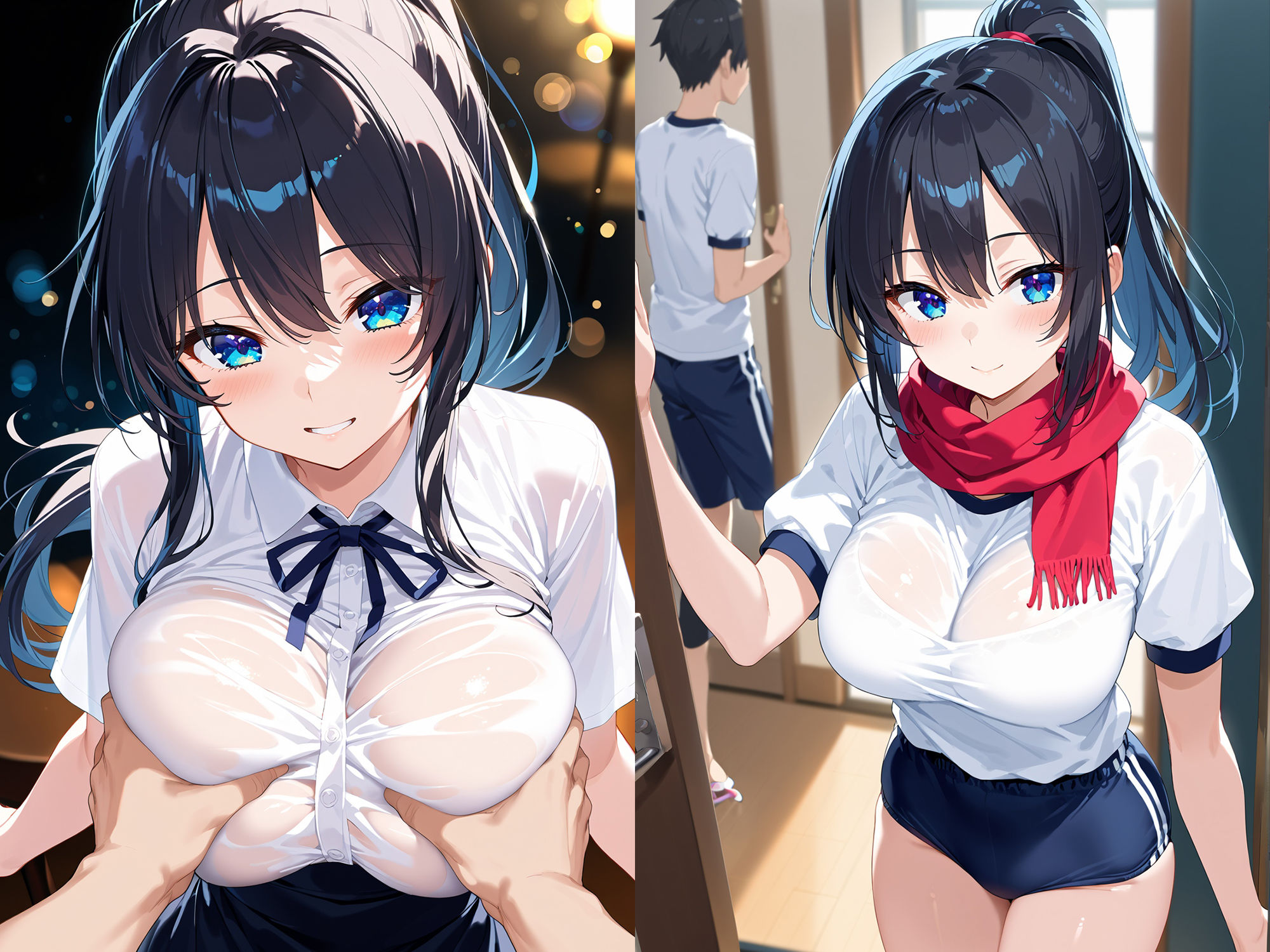 サンプル画像3:名門！ばくにゅう女子マネの性処理管理術(夢絵織) [d_478386]