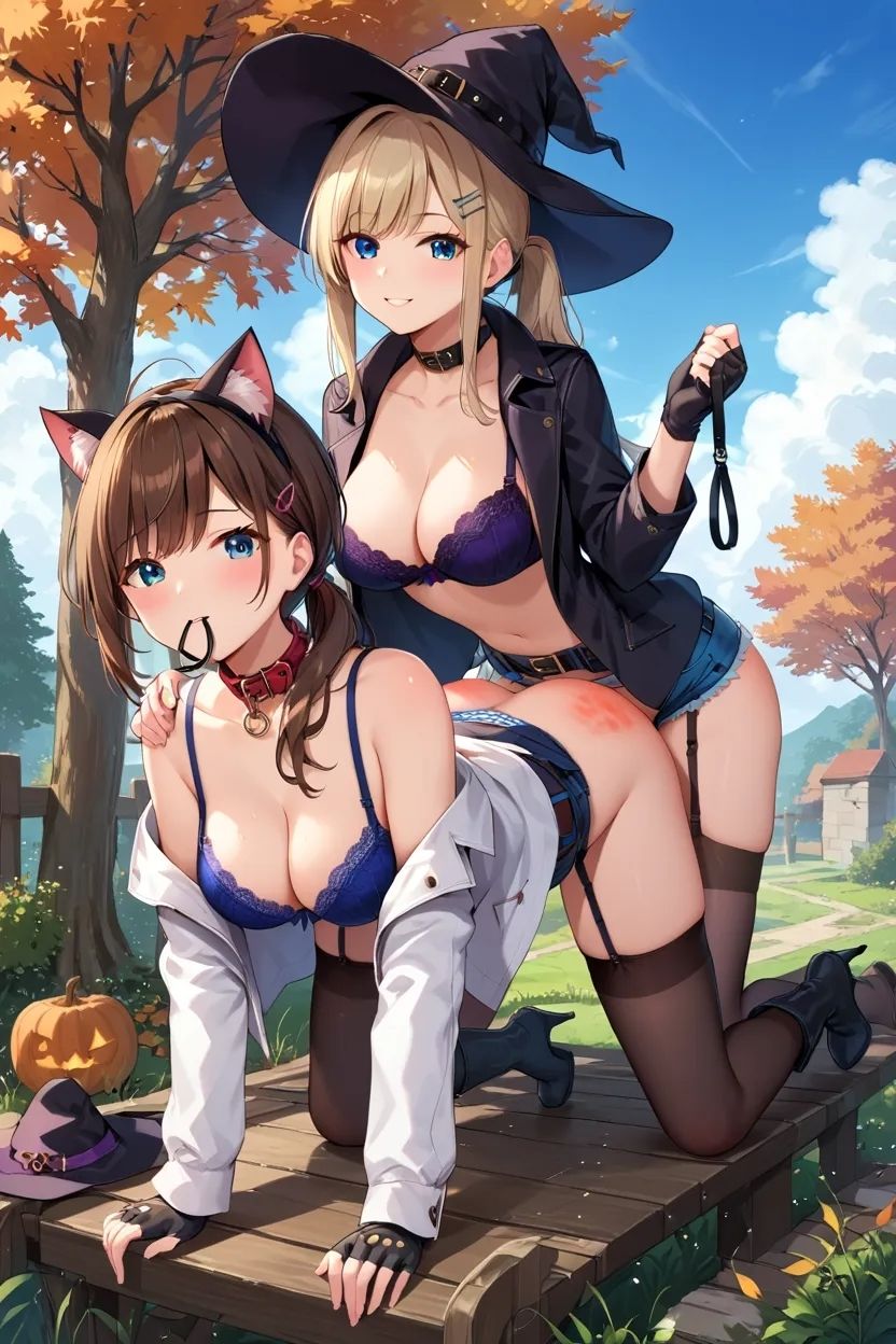 サンプル画像3:スパンキング大好きな女の子を連れて散歩ペットプレイイラスト72枚(あい  イラスト研究所) [d_478418]