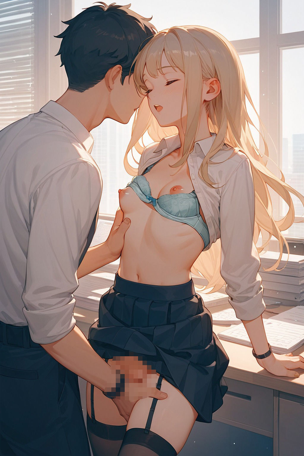 デカパイ人妻秘書がエチエチすぎて我慢できず、寝取って中出ししてしまった