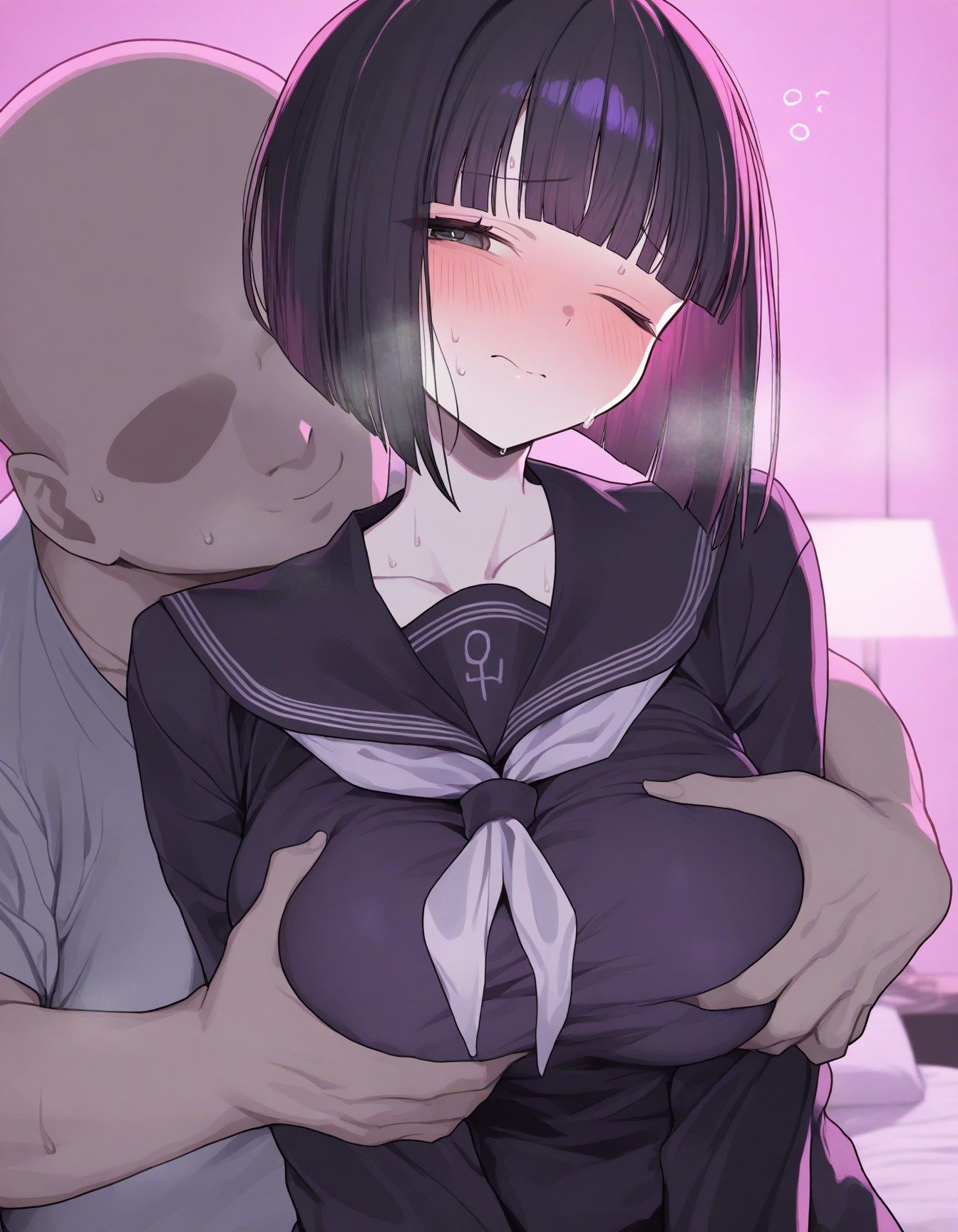 サンプル画像3:巨乳J〇をラブホテルに連れ込み連続生中だし(実用性) [d_478488]