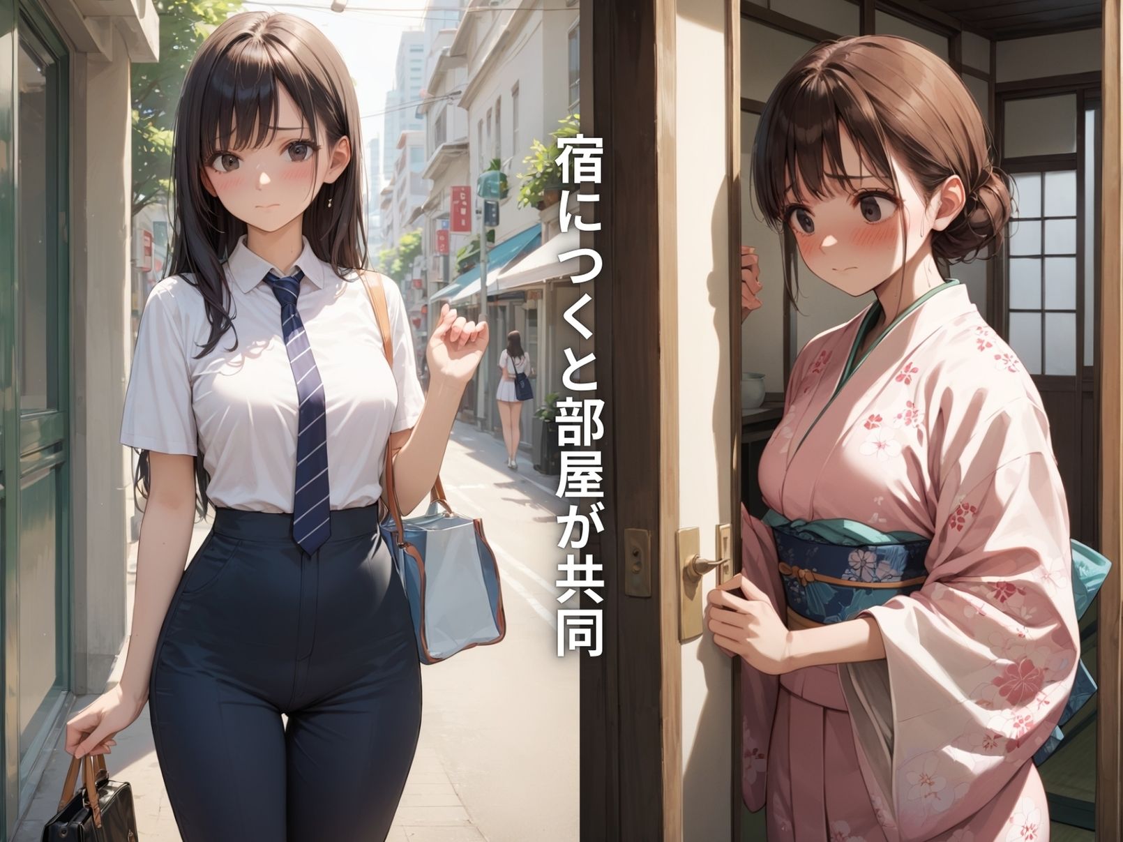 サンプル画像2:ブラック企業の新入社員寝取られ出張(男のロマン) [d_478552]