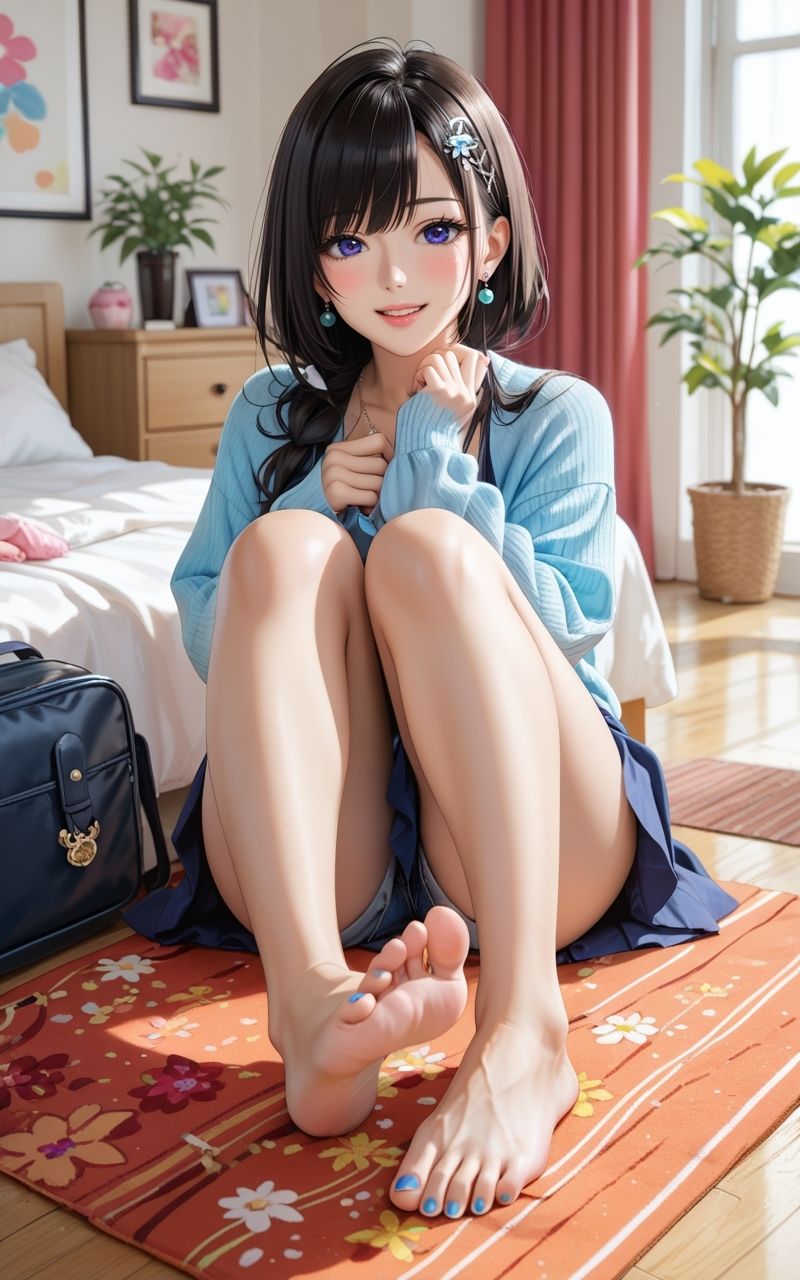 サンプル画像2:2〜2.5次元美少女 脚フェチ足フェチ写真集(あしフェチ堂) [d_478700]