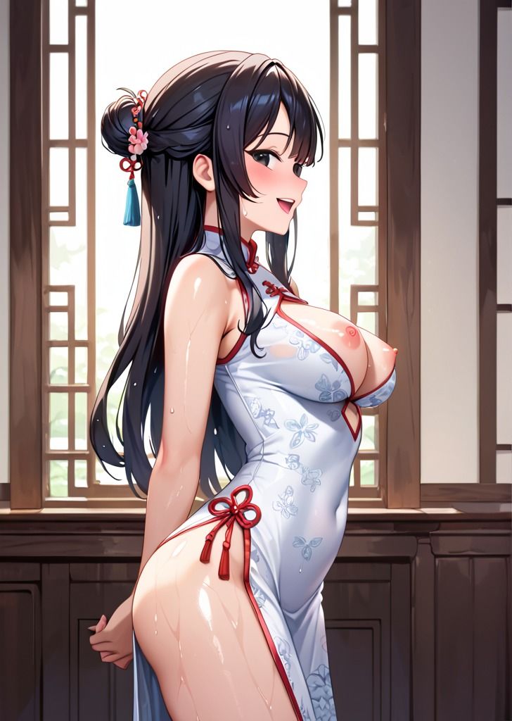 サンプル画像6:裸よりエロい！セクシーすぎるチャイナ服コスプレCG集(雪どけ水) [d_478844]