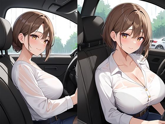 サンプル画像6:「いいもの持ってるね？」頼れる人妻上司と出張中に雨でズブ濡れ寝取り体験(マジカルきなこ) [d_478888]