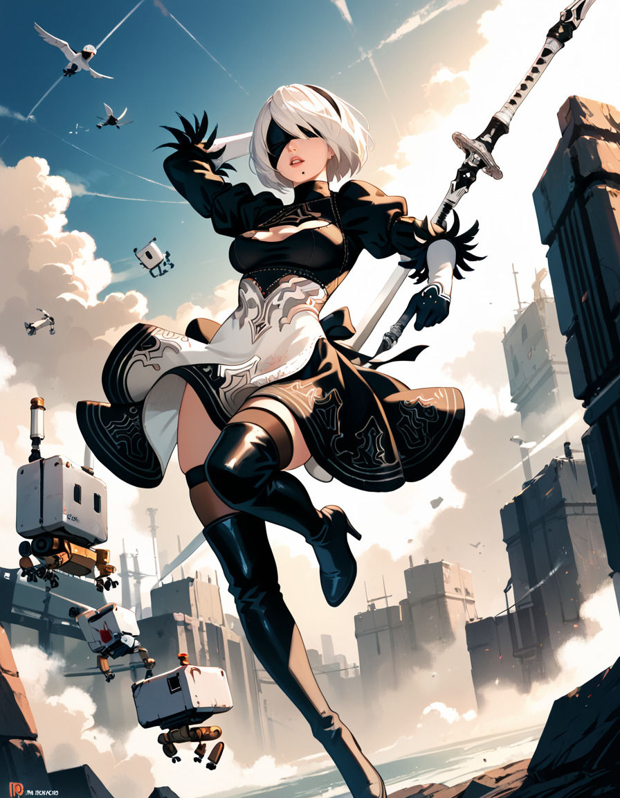 サンプル画像1:【ニー〇オートマタ Nie〇:Automata】2Bの写真集 プレミアム(CPart_ISUKO) [d_478897]