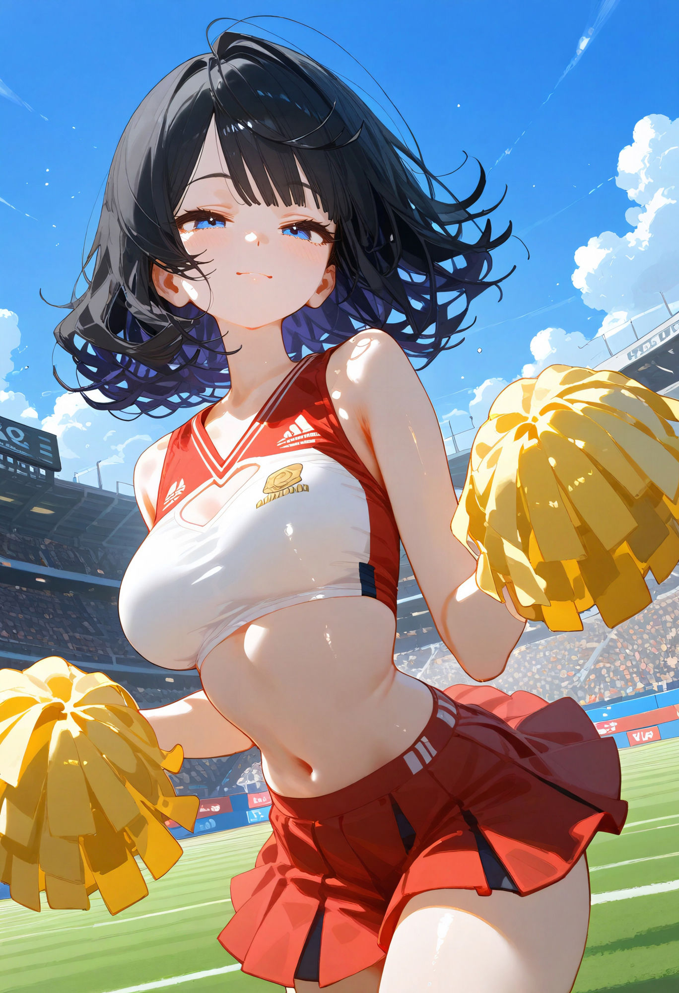 サンプル画像3:いっぱい応援してくれる濡れチアガールCG集(BeautifulWomanArt) [d_478966]