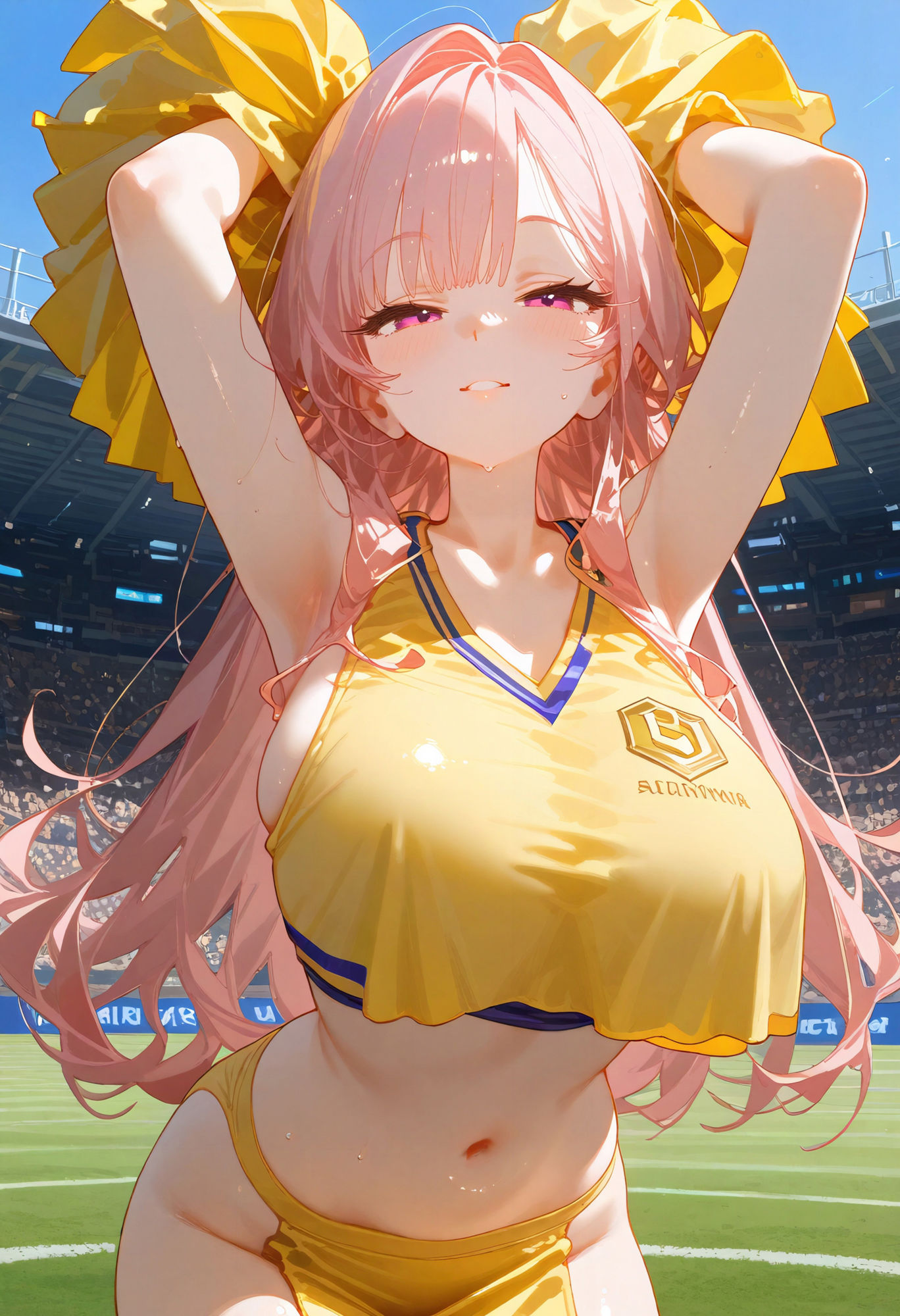 サンプル画像6:いっぱい応援してくれる濡れチアガールCG集(BeautifulWomanArt) [d_478966]