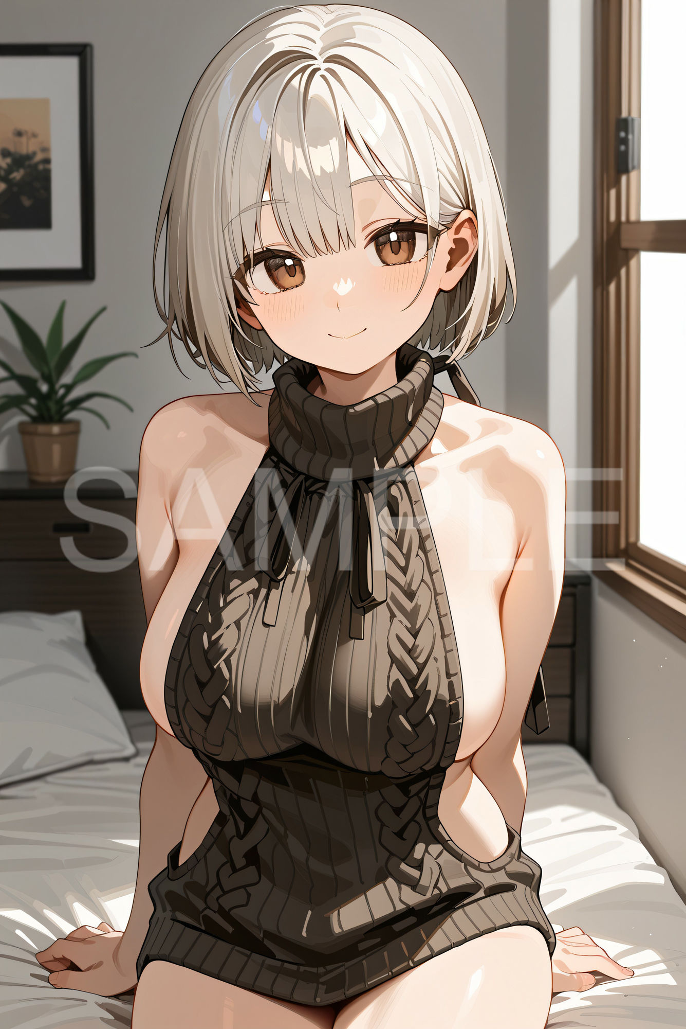 サンプル画像1:童貞を●すセーターを着てみた(あなスタシア) [d_479091]