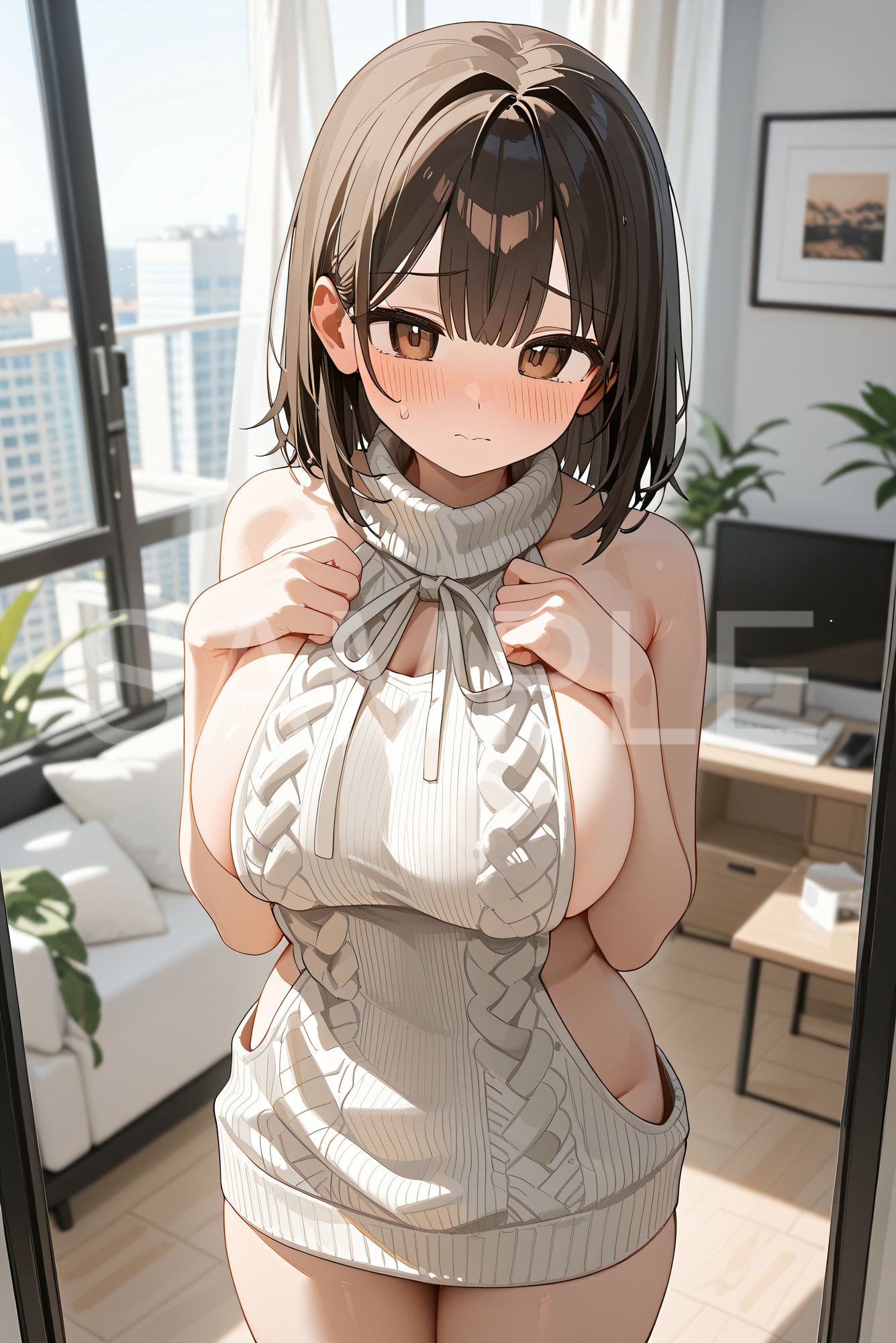 サンプル画像3:童貞を●すセーターを着てみた(あなスタシア) [d_479091]