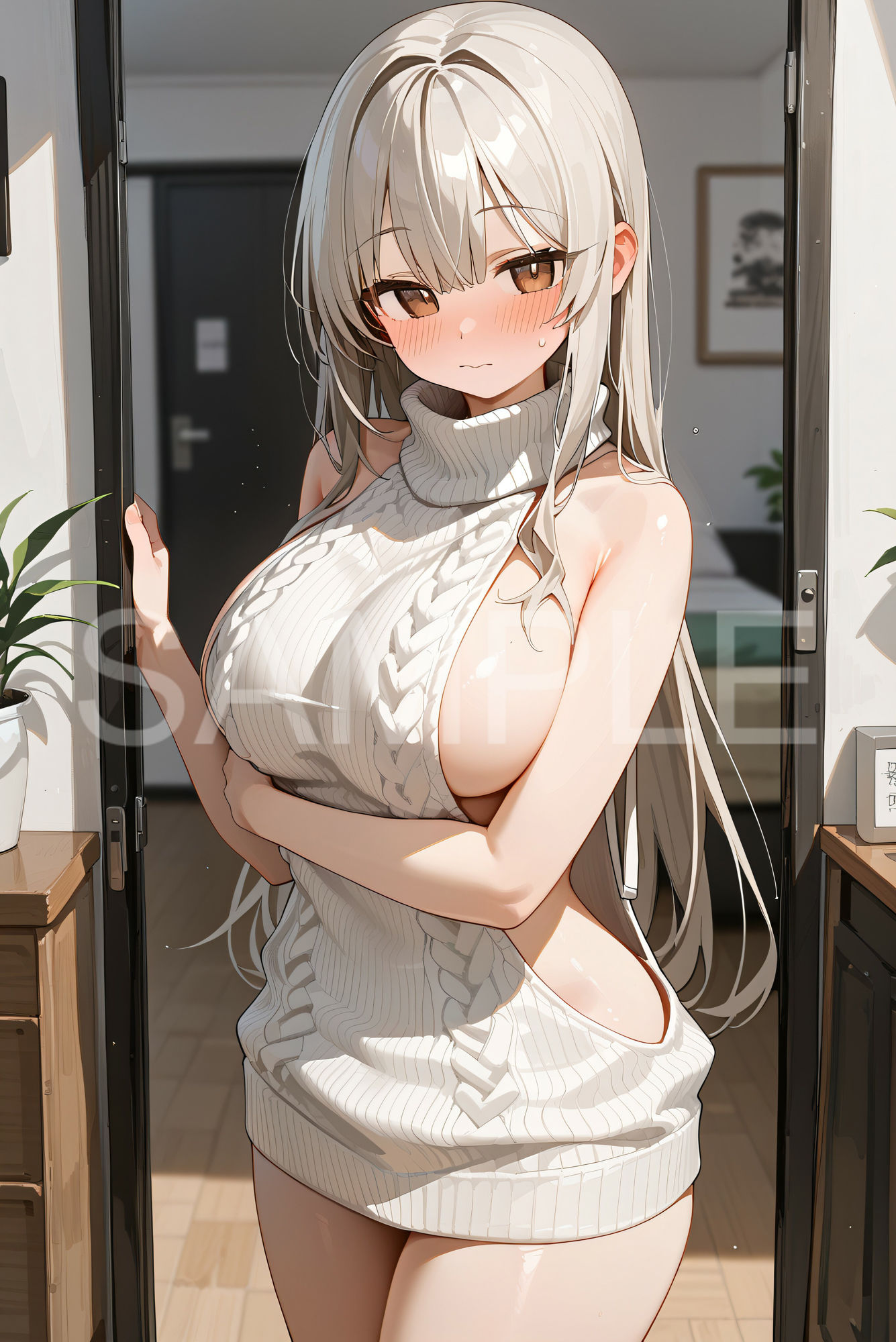 サンプル画像5:童貞を●すセーターを着てみた(あなスタシア) [d_479091]