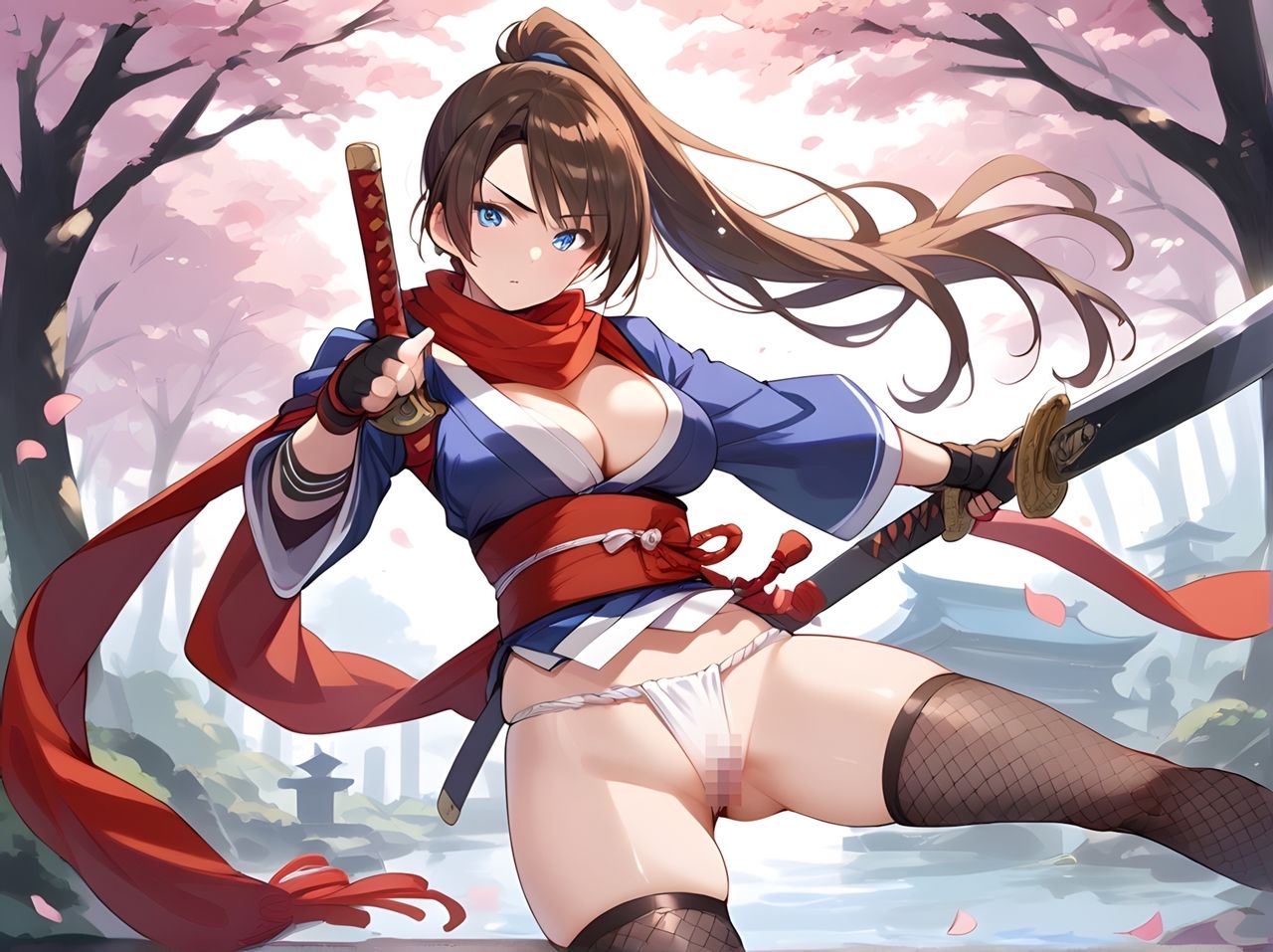 サンプル画像4:忍び込んだら罠だった  ちょろいくノ一を捕獲＆レ○プ(AuroraStudio) [d_479125]