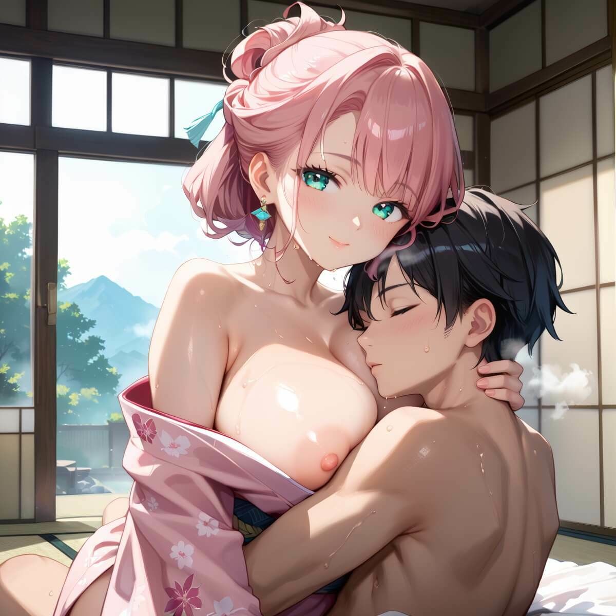 サンプル画像5:誘惑の里〜精液を搾り取る和服美女達〜11【厳選CG298枚収録】(スカーレットムーン) [d_479160]