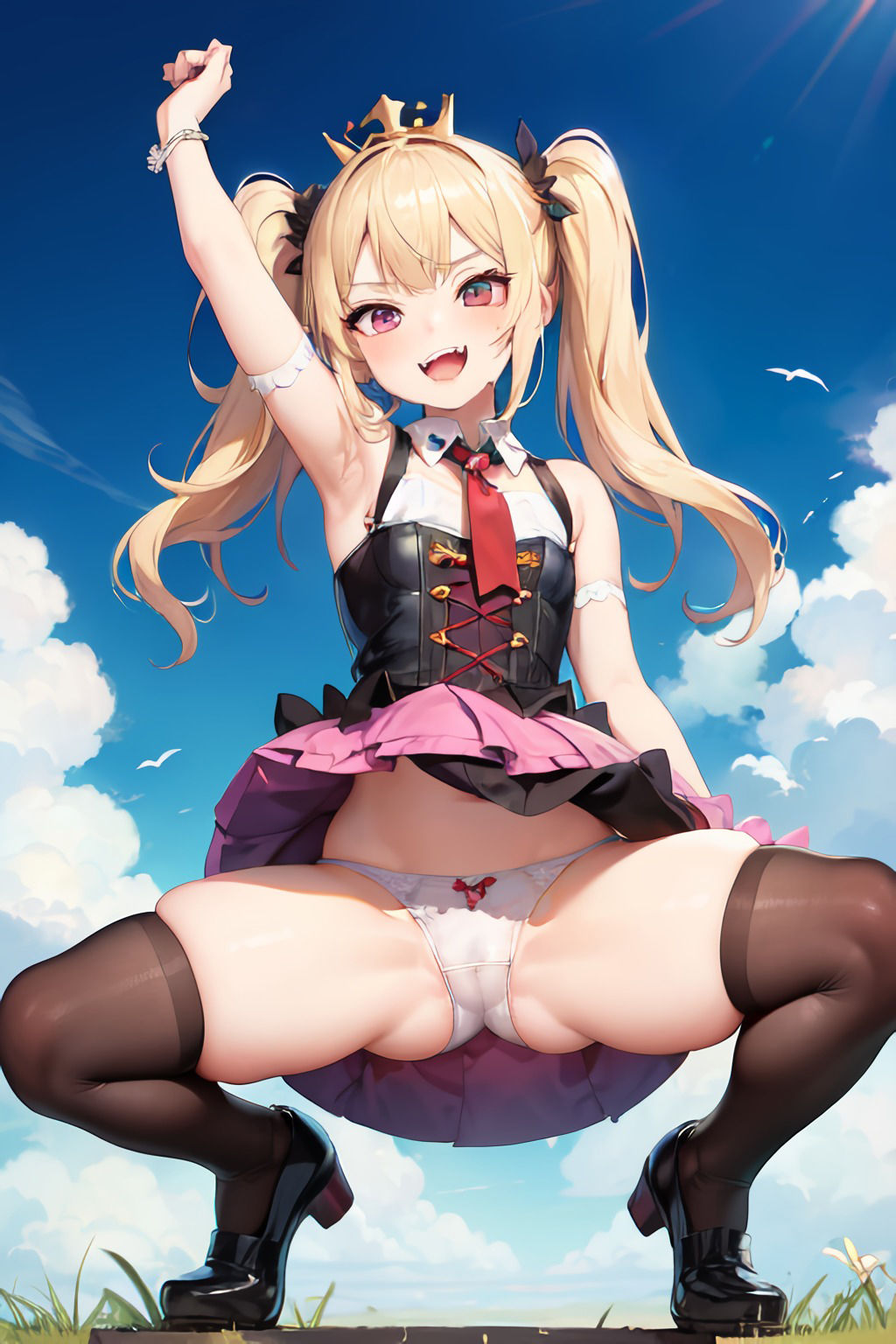 サンプル画像1:生意気！メス○キちゃん AIイラスト集(ネコネコガール) [d_479261]