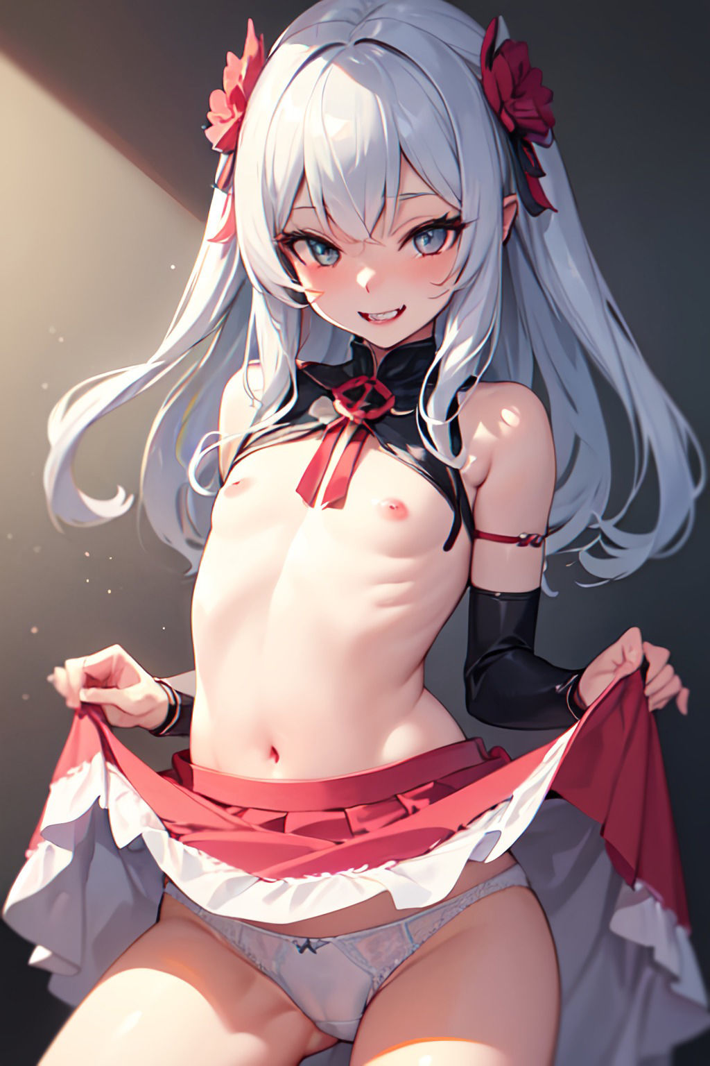 サンプル画像2:生意気！メス○キちゃん AIイラスト集(ネコネコガール) [d_479261]