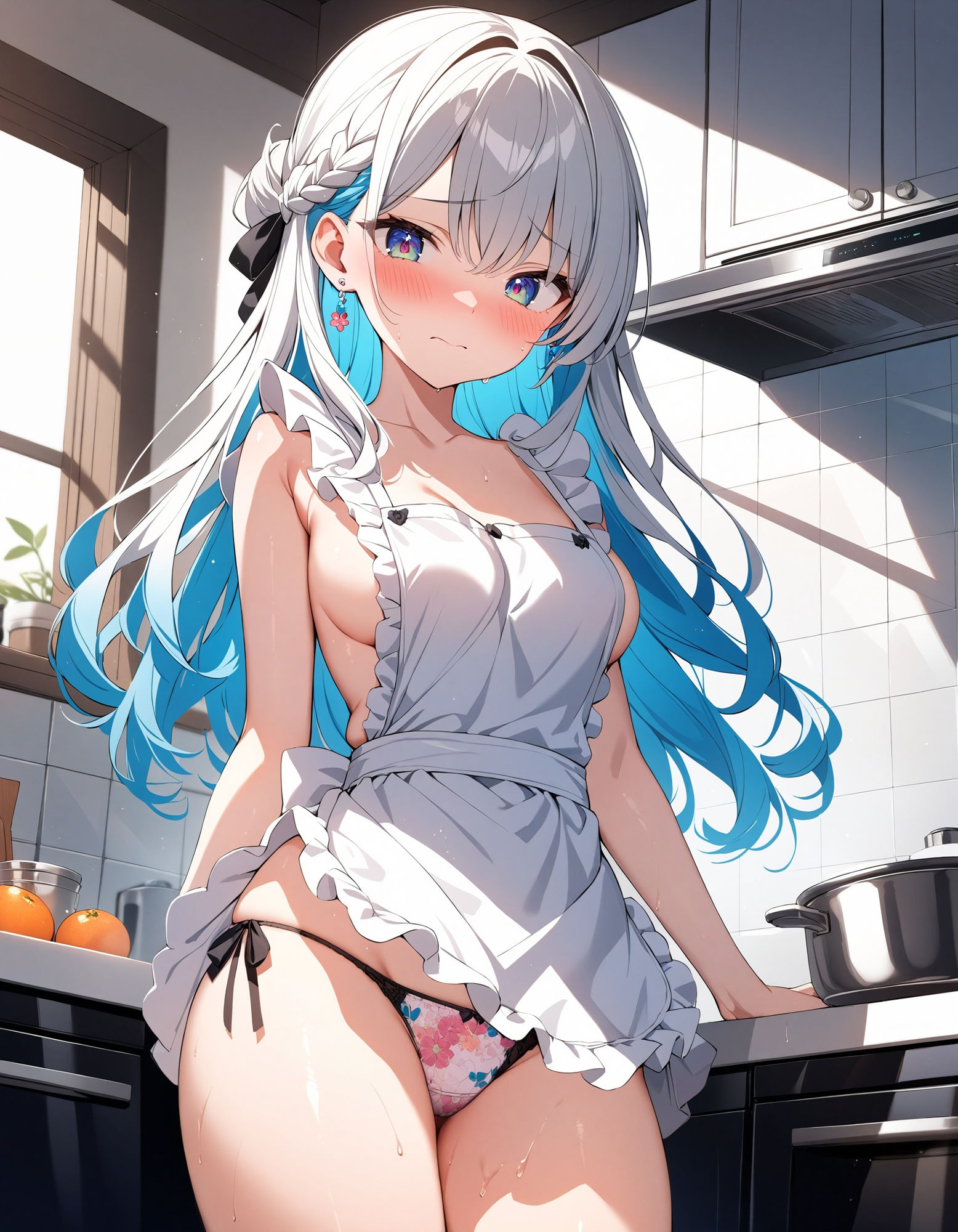 サンプル画像2:裸エプロンでパンチラ(D.P.H.) [d_479275]