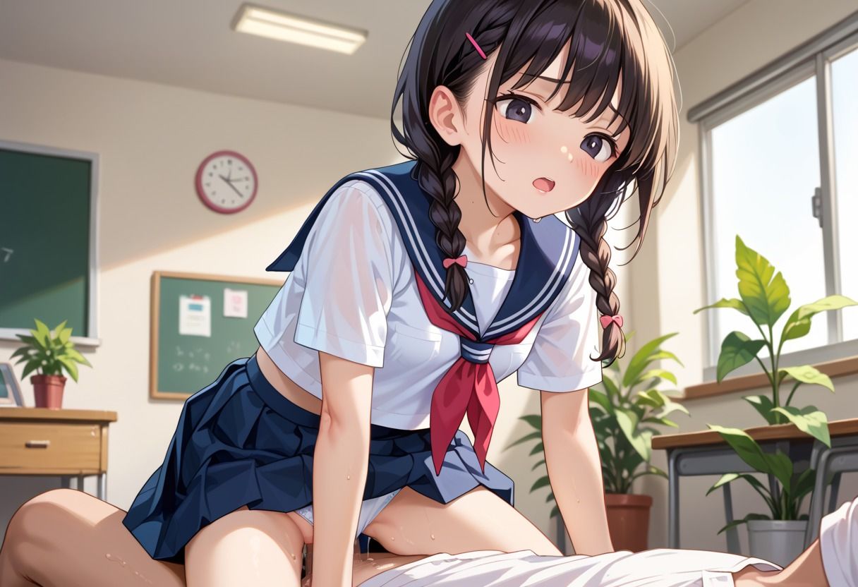 サンプル画像2:田舎少女の種付けプレス(そにょポップ) [d_479297]