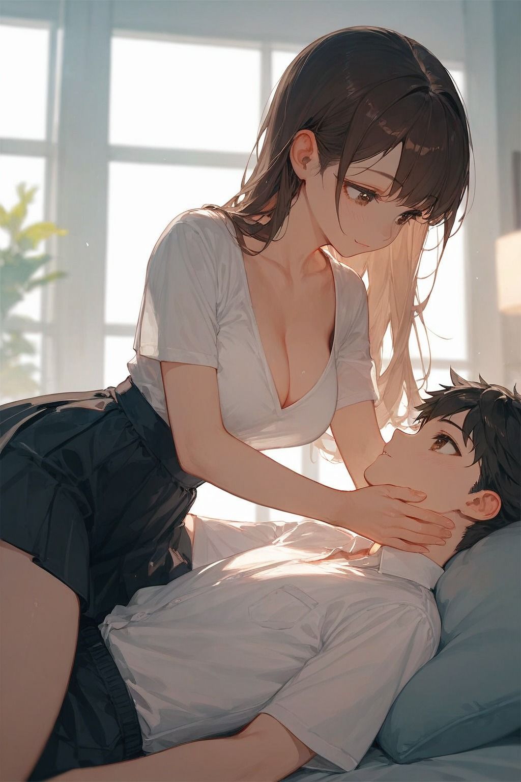 サンプル画像1:妹がお小遣いをせびりに来たので何度も生ハメして中出ししまくった(きょほう) [d_479437]