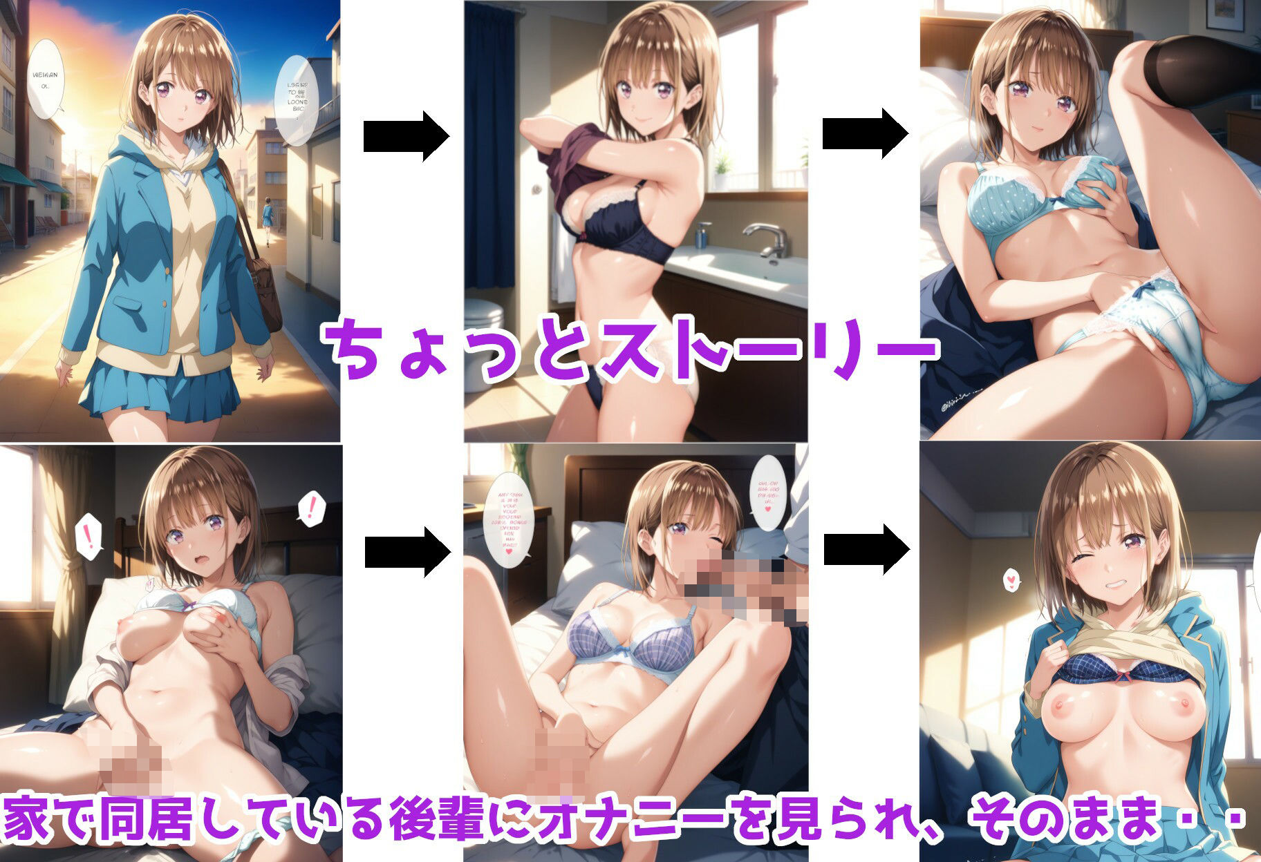 サンプル画像1:アオの〇コ 千〇先輩がかわいい！！(ForestGreen) [d_479440]