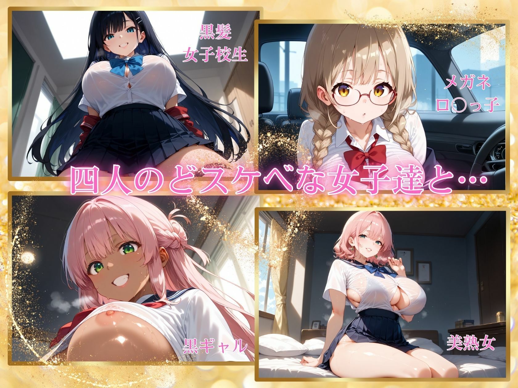 サンプル画像1:どスケベ女子達が女子校制服でせまってくる(J Butterfly) [d_479467]